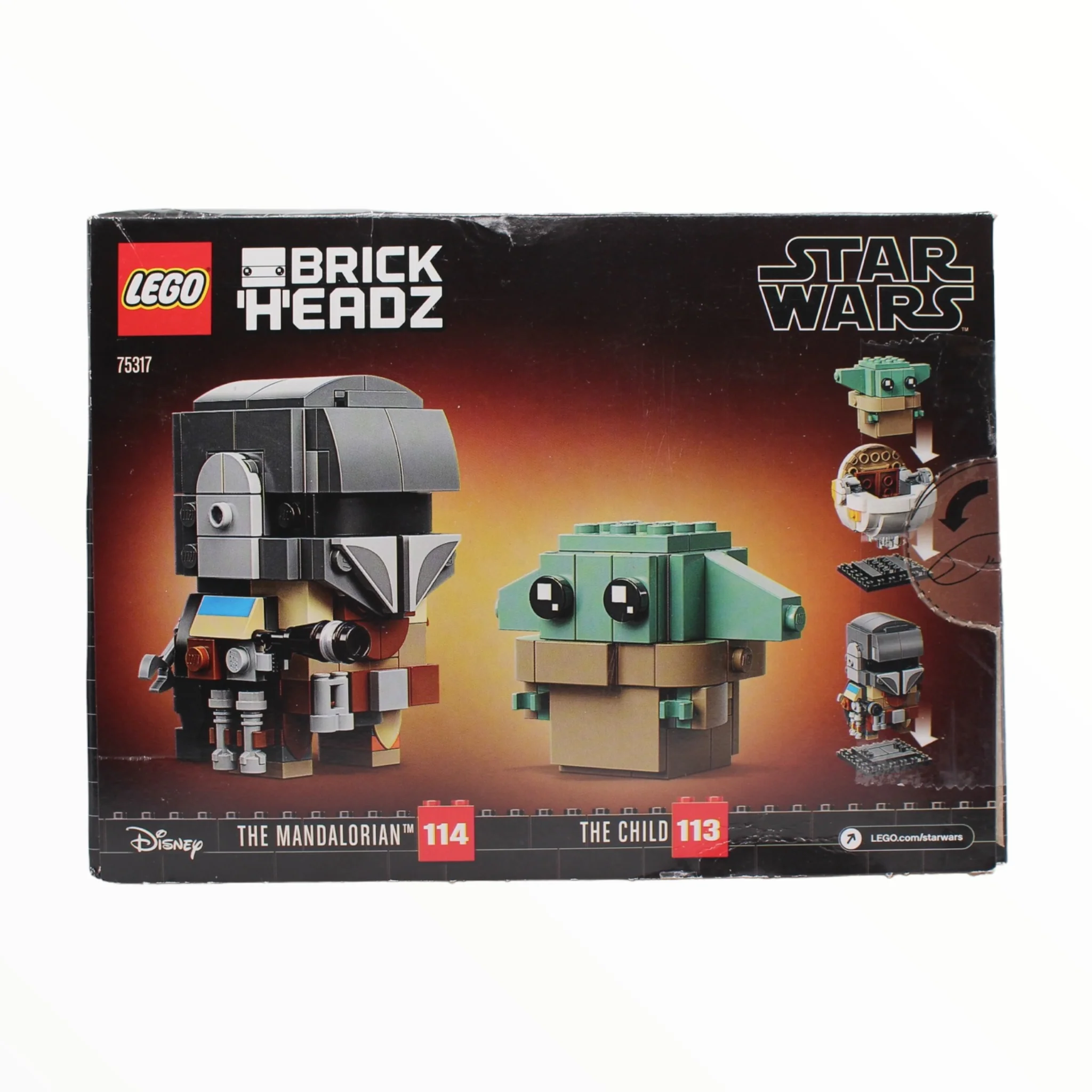 Certified Used Set 75317 Star Wars BrickHeadz The Mandalorian & The Child - Image 2