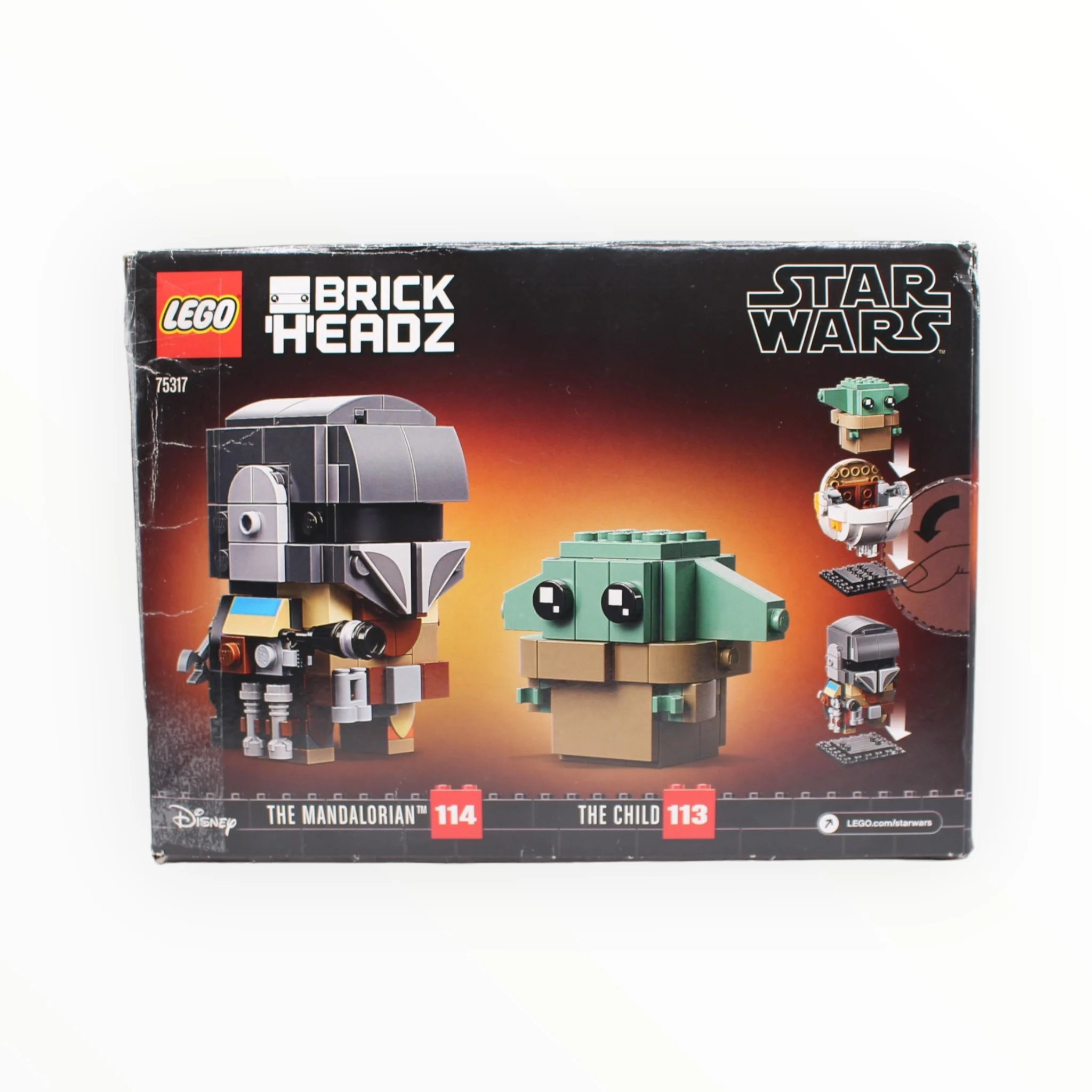 Certified Used Set 75317 Star Wars BrickHeadz The Mandalorian & The Child (damaged box) - Image 2