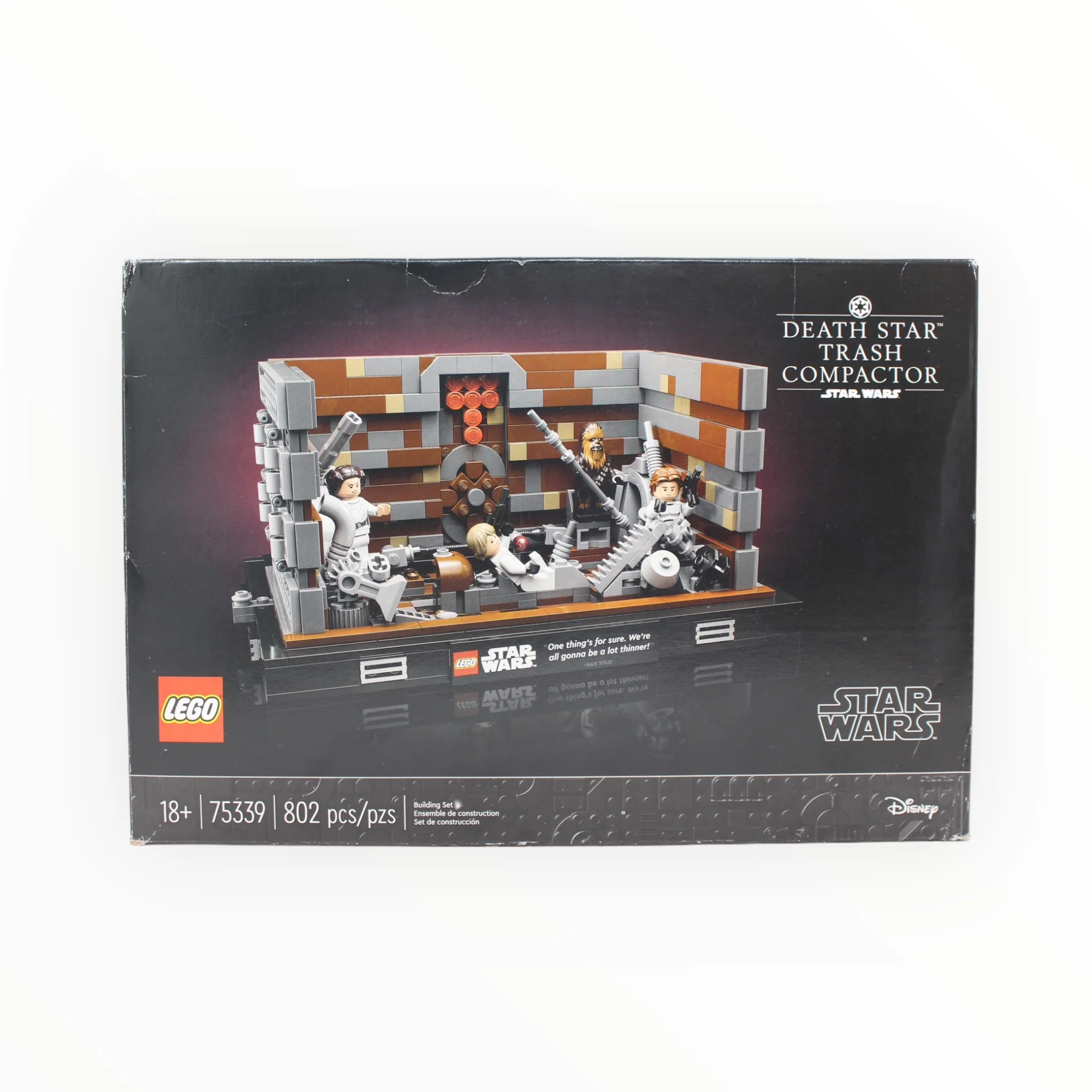 Certified Used Set 75339 Star Wars Death Star Trash Compactor Diorama