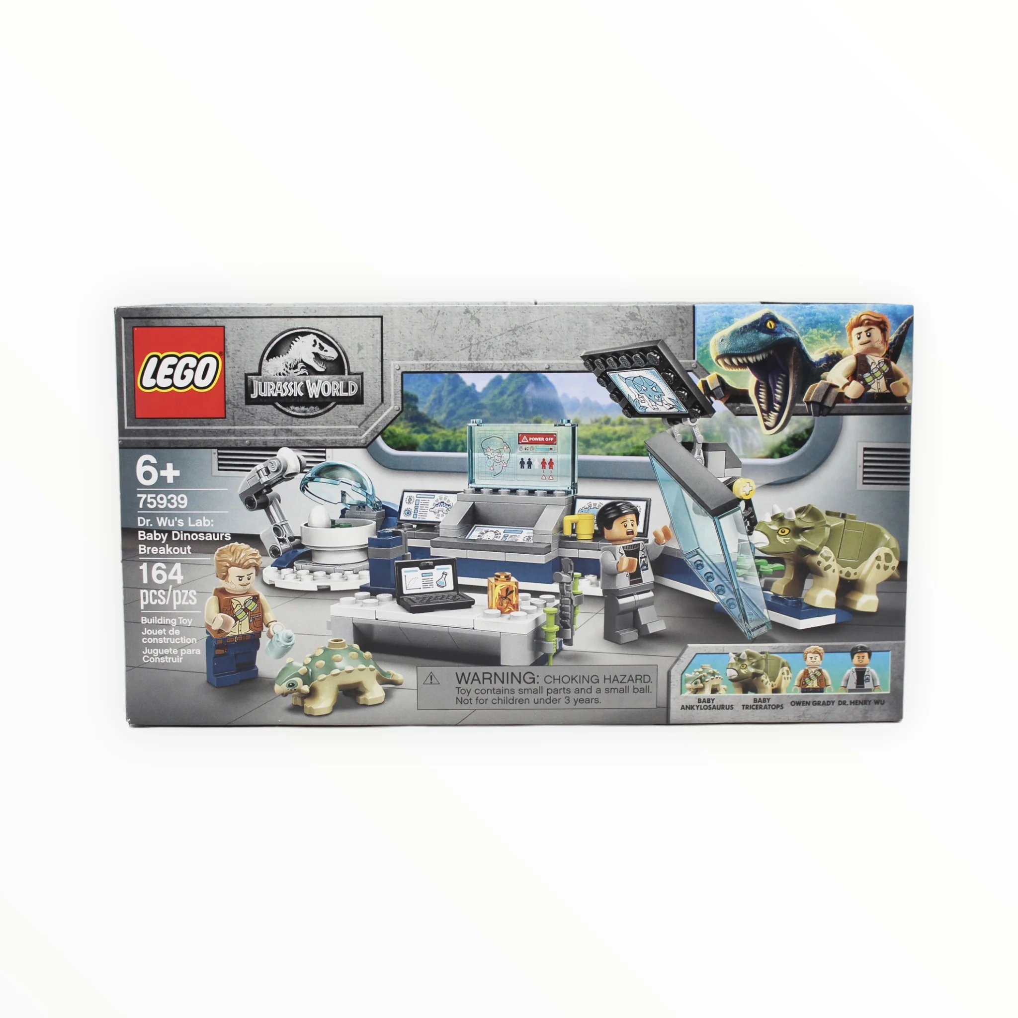 Certified Used Set 75939 Jurassic World Dr. Wu’s Lab: Baby Dinosaurs Breakout