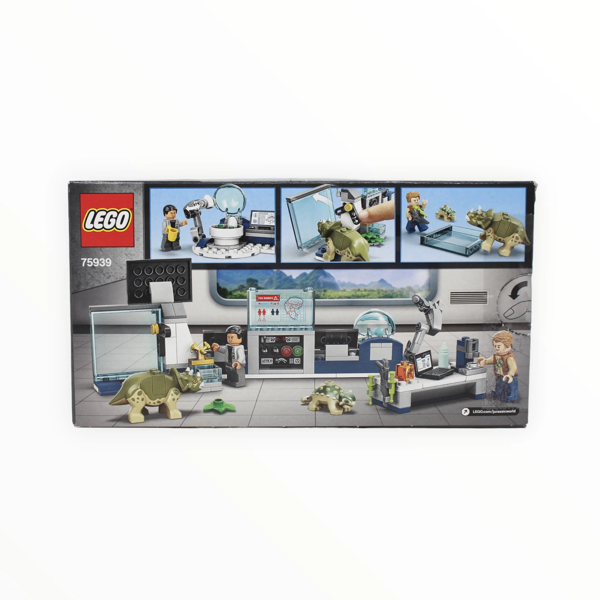 Certified Used Set 75939 Jurassic World Dr. Wu’s Lab: Baby Dinosaurs Breakout - Image 2