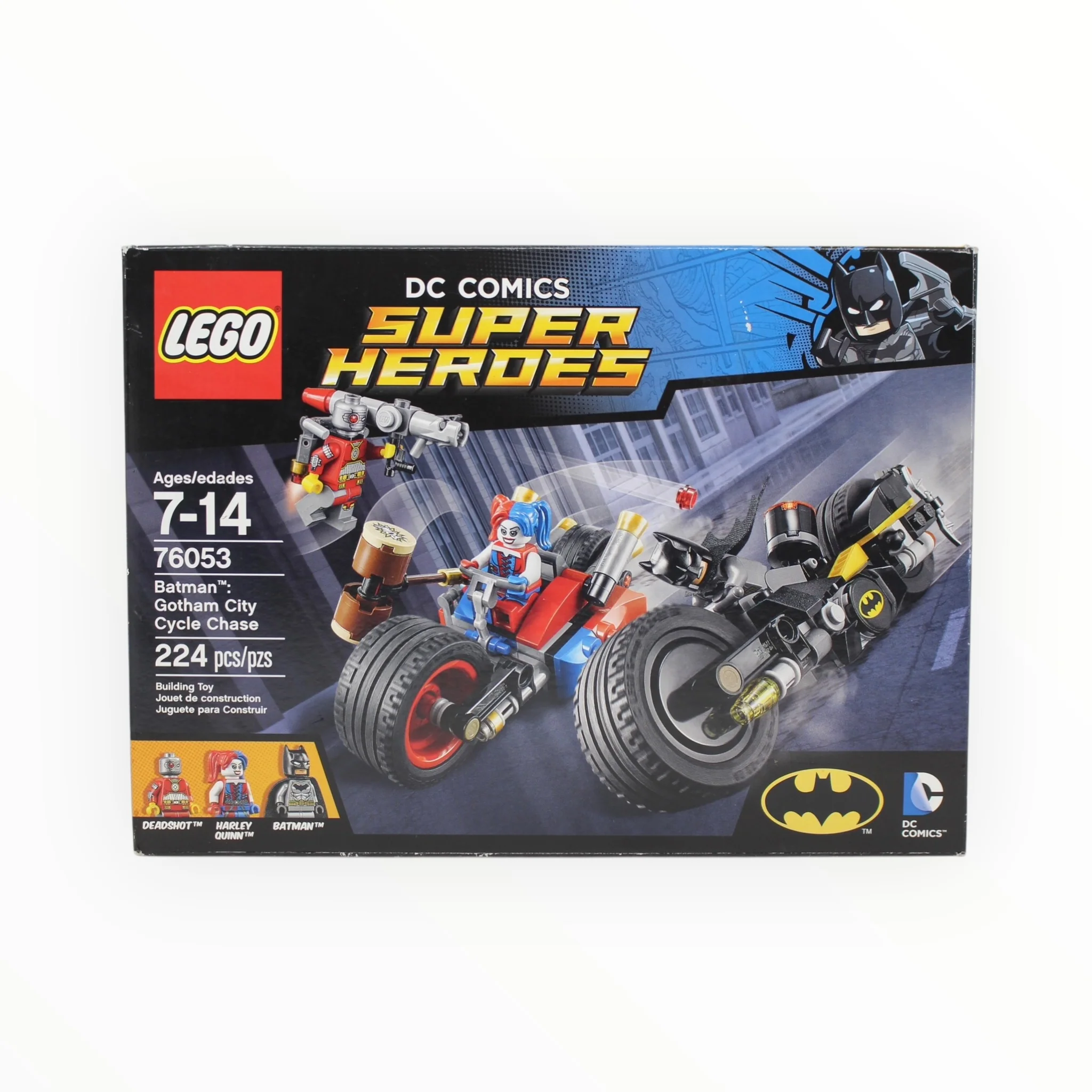 Certified Used Set 76053 DC Super Heroes Batman: Gotham City Cycle Chase (one bag sealed)