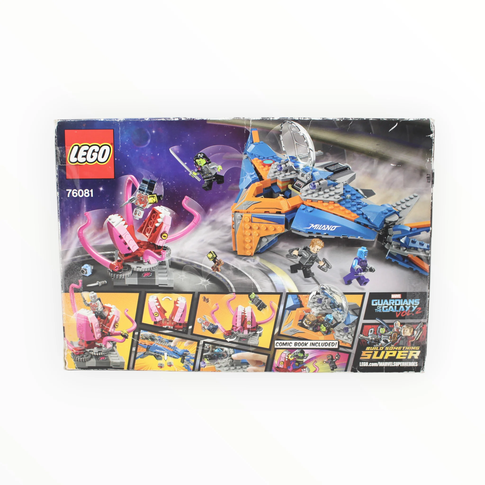 Certified Used Set 76081 Marvel Super Heroes The Milano vs. The Abilisk - Image 2