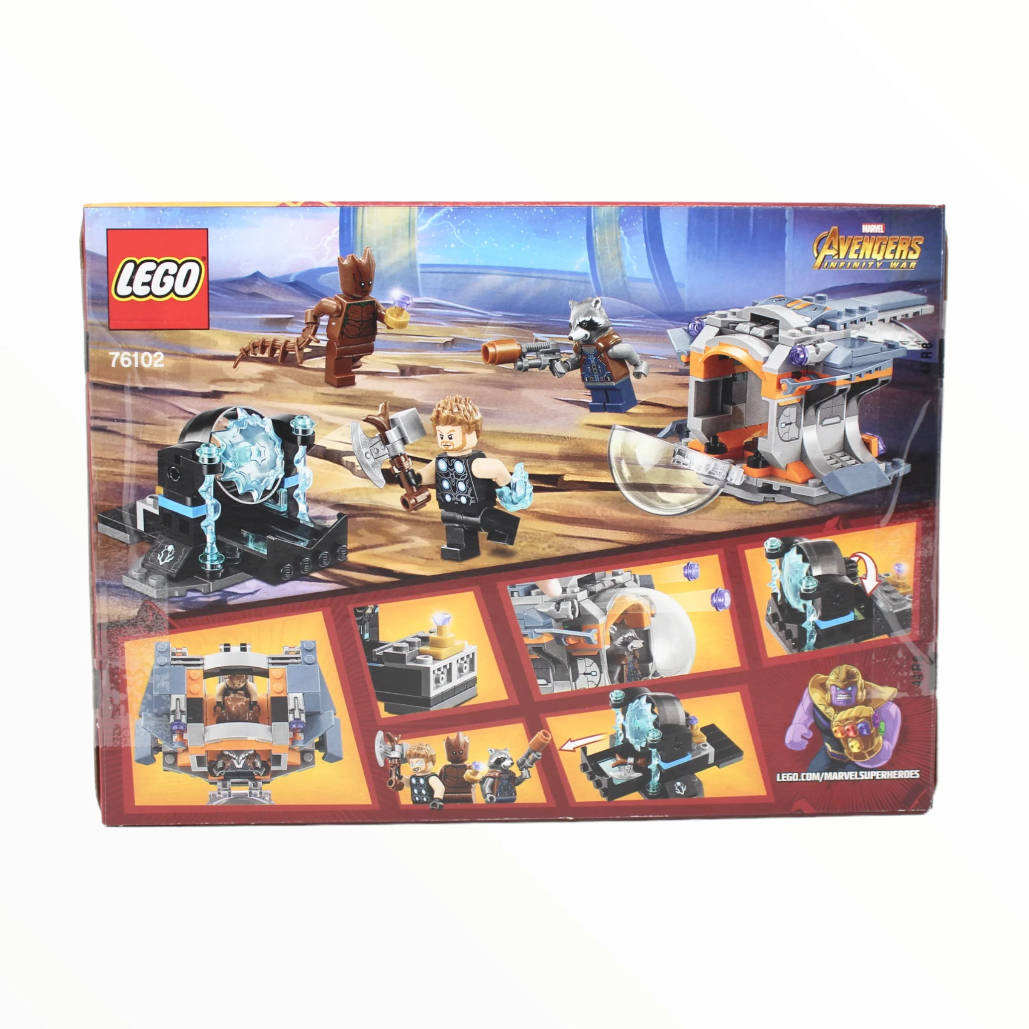 Certified Used Set 76102 Marvel Super Heroes Thor’s Weapon Quest - Image 2