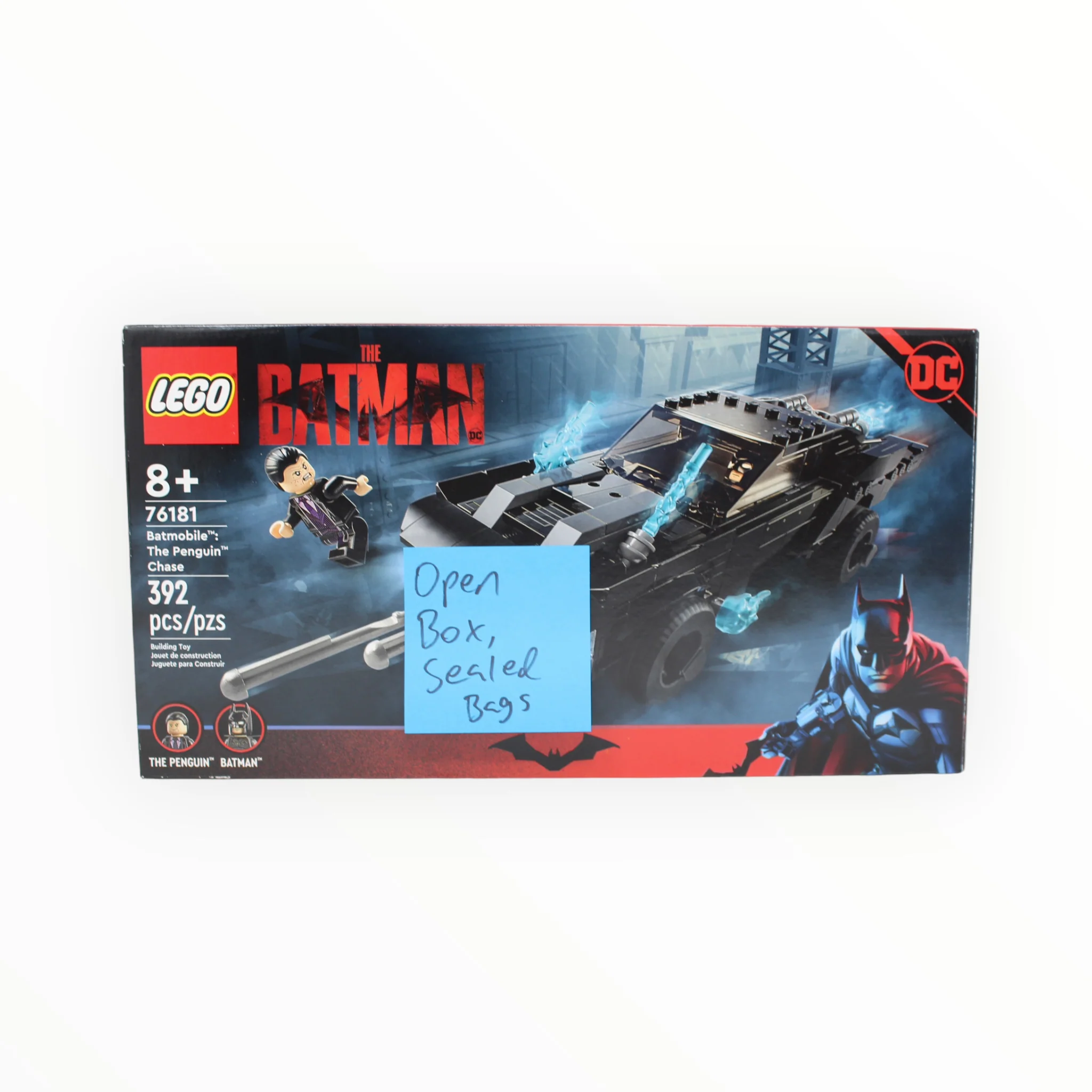Certified Used Set 76181 The Batman Batmobile: The Penguin Chase (open box, sealed bags)