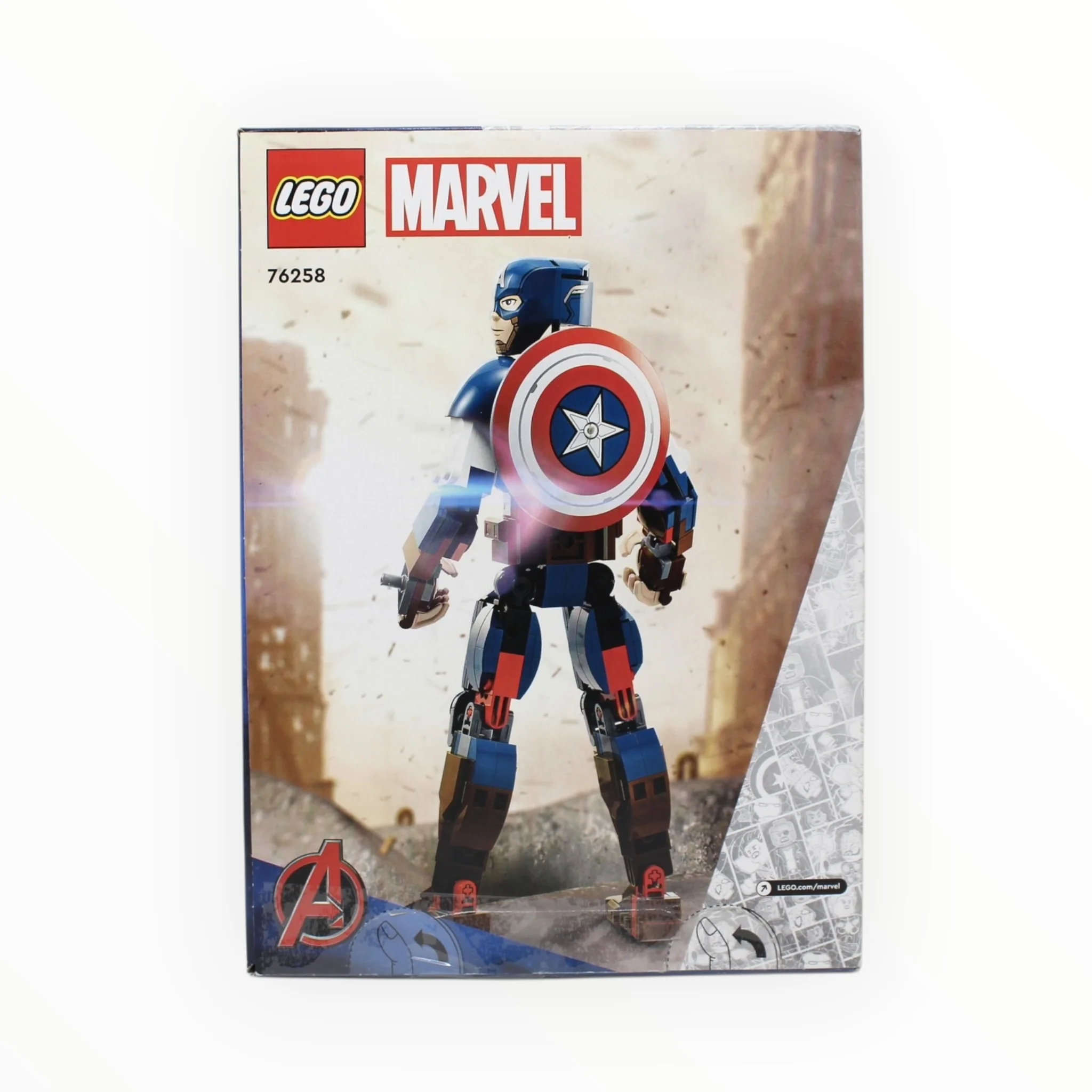 Certified Used Set 76258 Marvel Captain America Construction Figure - Image 2