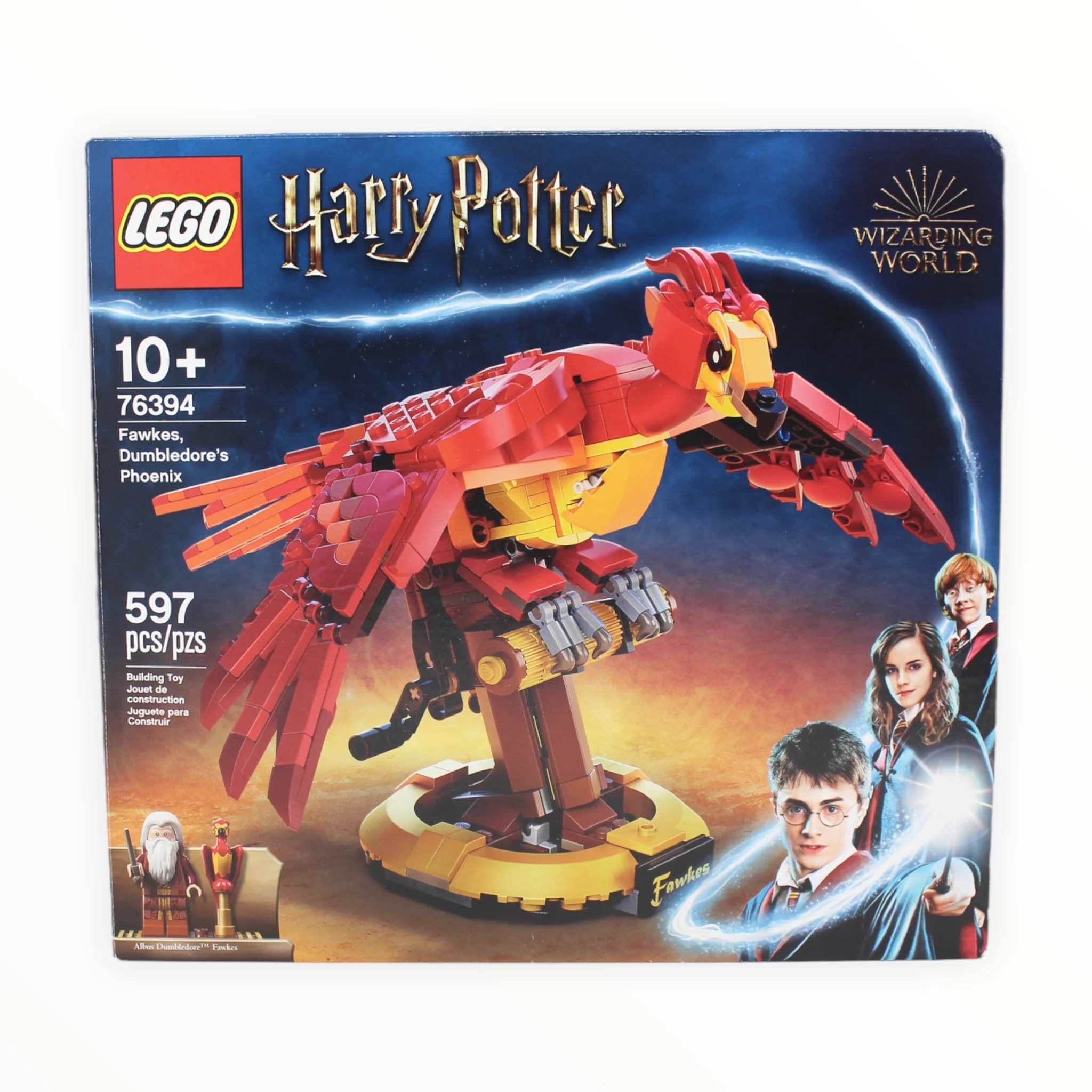Certified Used Set 76394 Harry Potter Fawkes, Dumbledoreās Phoenix