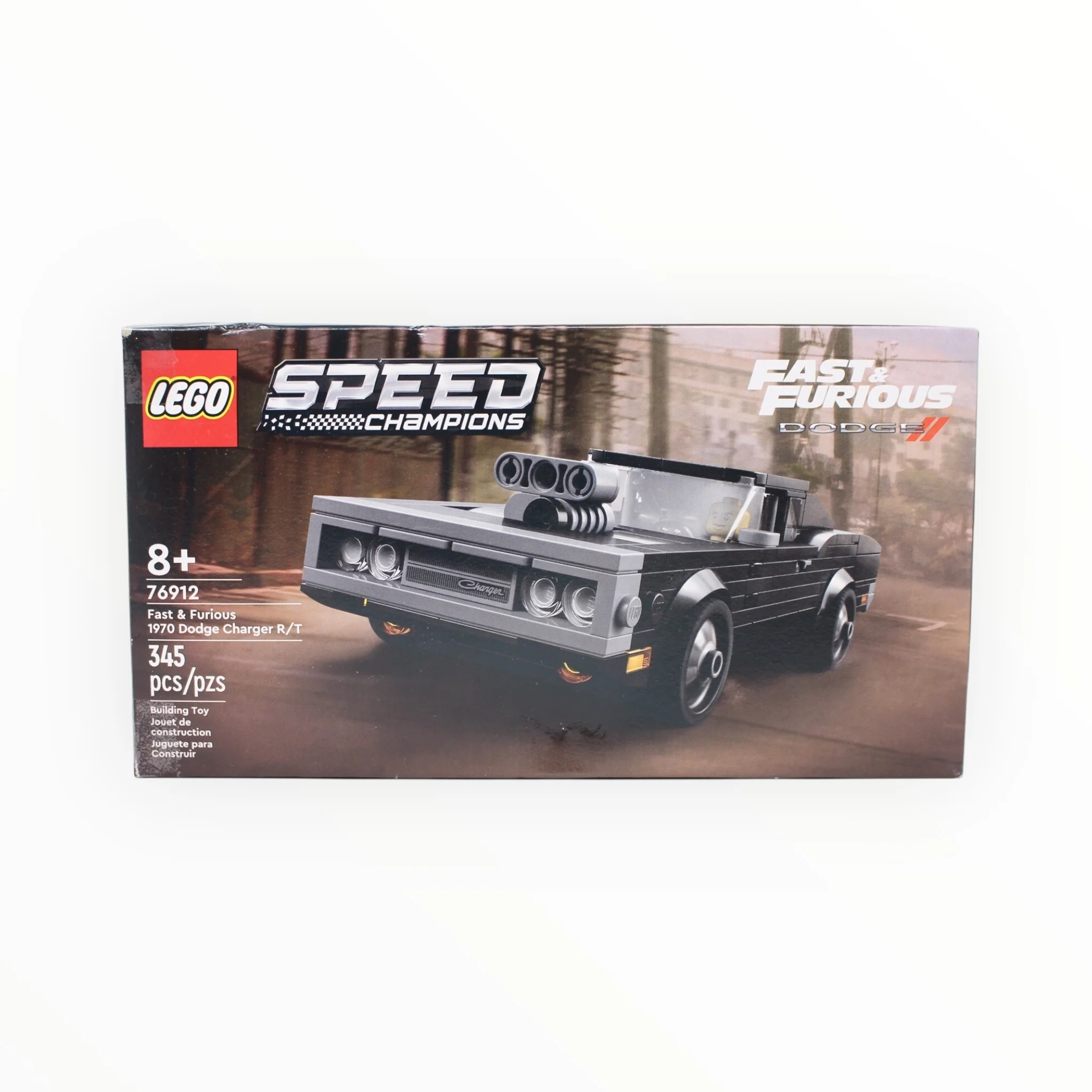 Certified Used Set 76912 Speed Champions Fast & Furious 1970 Dodge Charger R/T (open box, sealed bags)