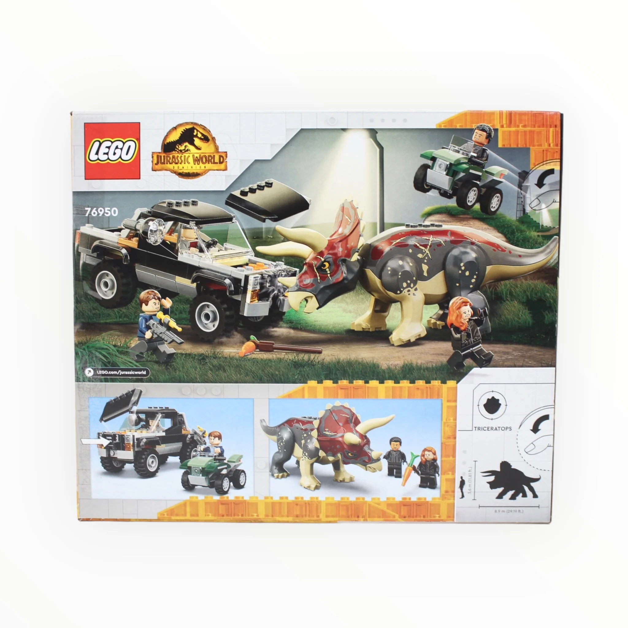 Certified Used Set 76950 Jurassic World Triceratops Pickup Truck Ambush - Image 2