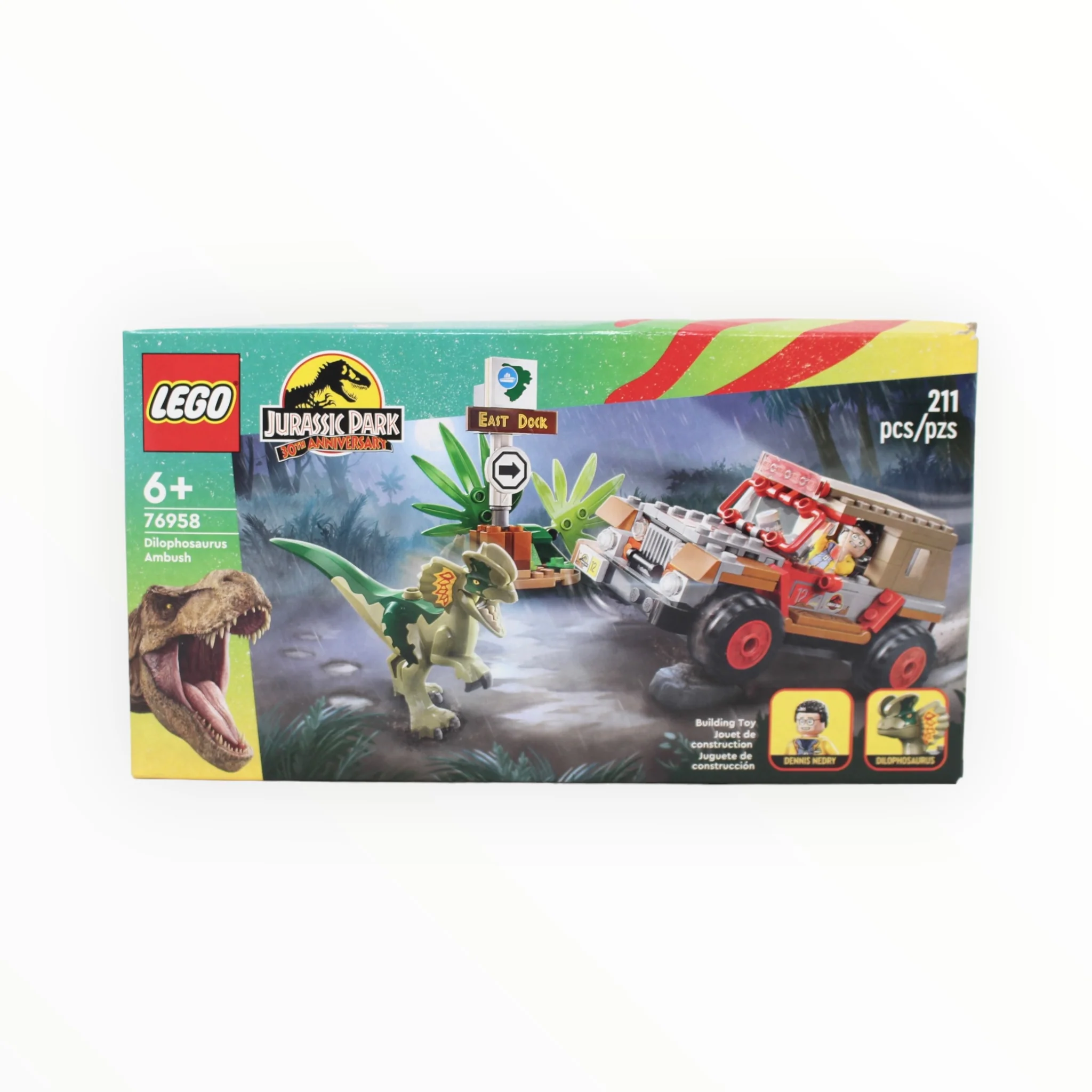 Certified Used Set 76958 Jurassic Park Dilophosaurus Ambush