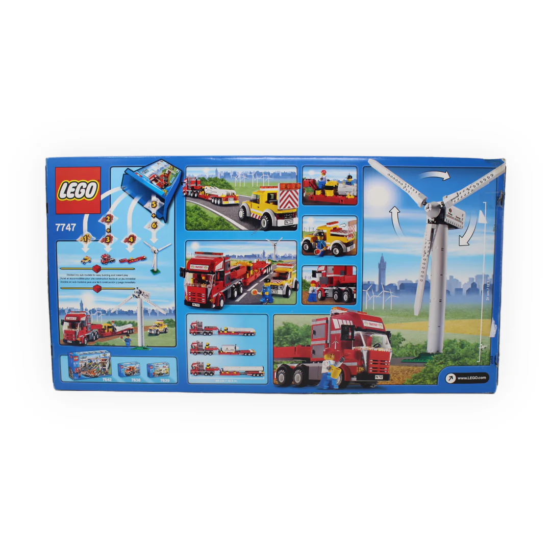 Certified Used Set 7747 City Wind Turbine Transport - Image 2