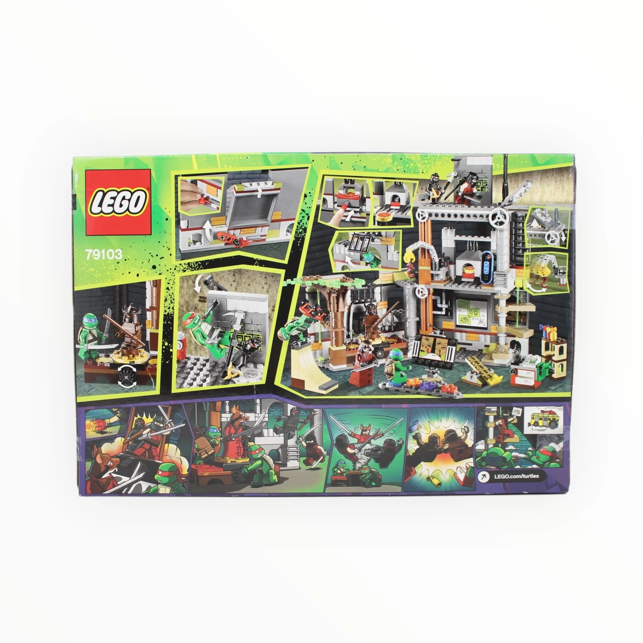 Certified Used Set 79103 Teenage Mutant Ninja Turtles Turtle Lair Attack (open box, sealed bags) - Image 2