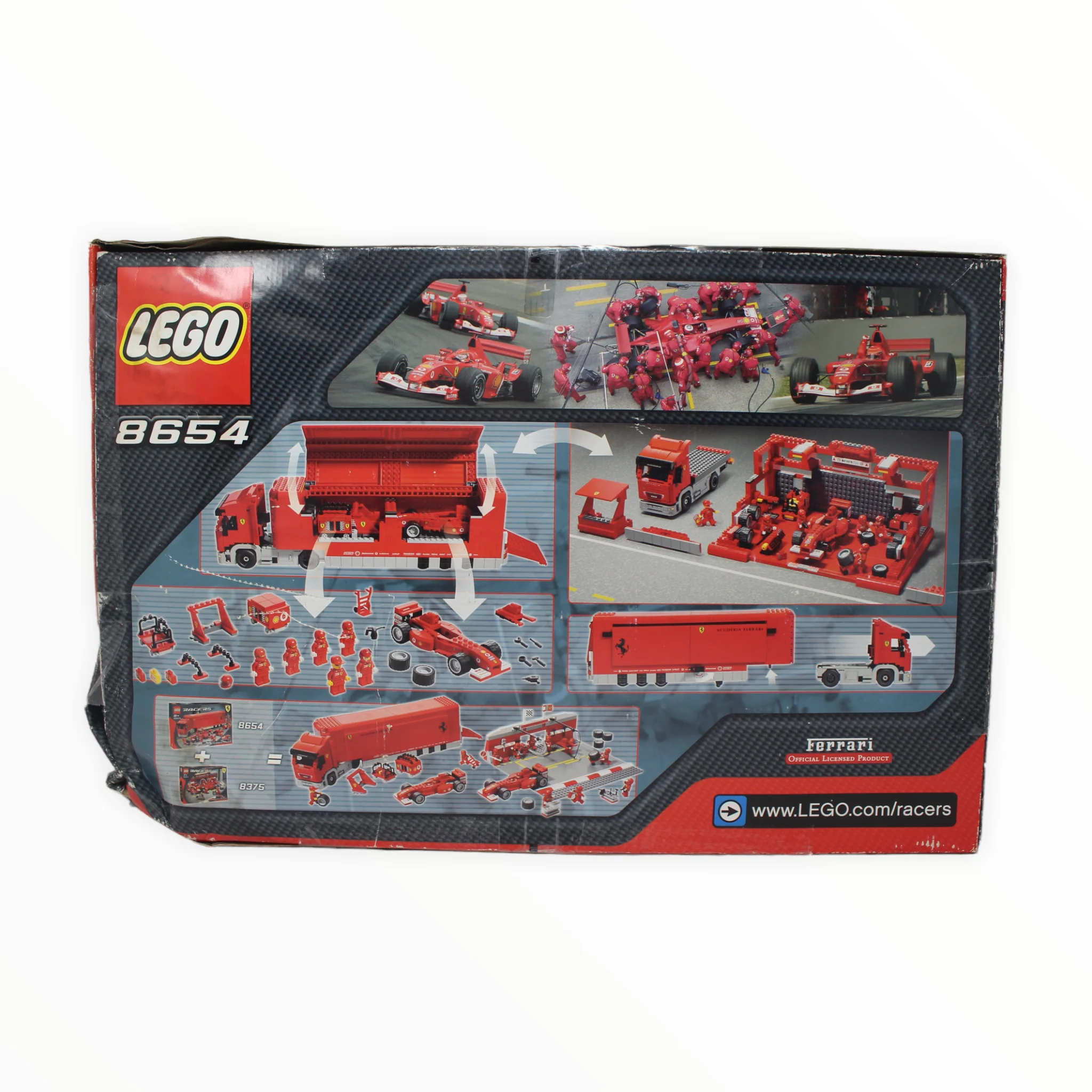 Certified Used Set 8654 LEGO Racers Scuderia Ferrari Truck - Image 2