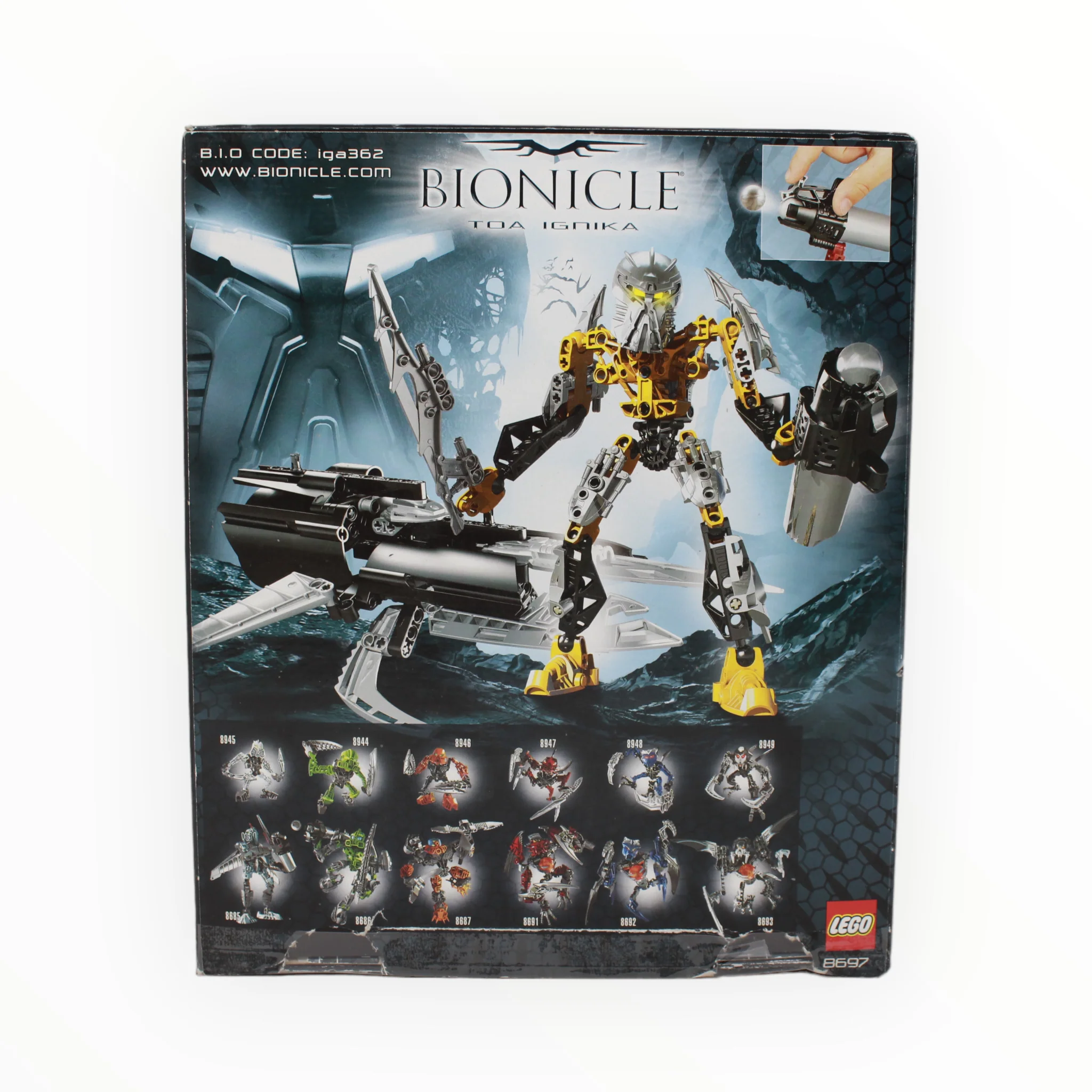 Certified Used Set 8697 Bionicle Toa Ignika - Image 2