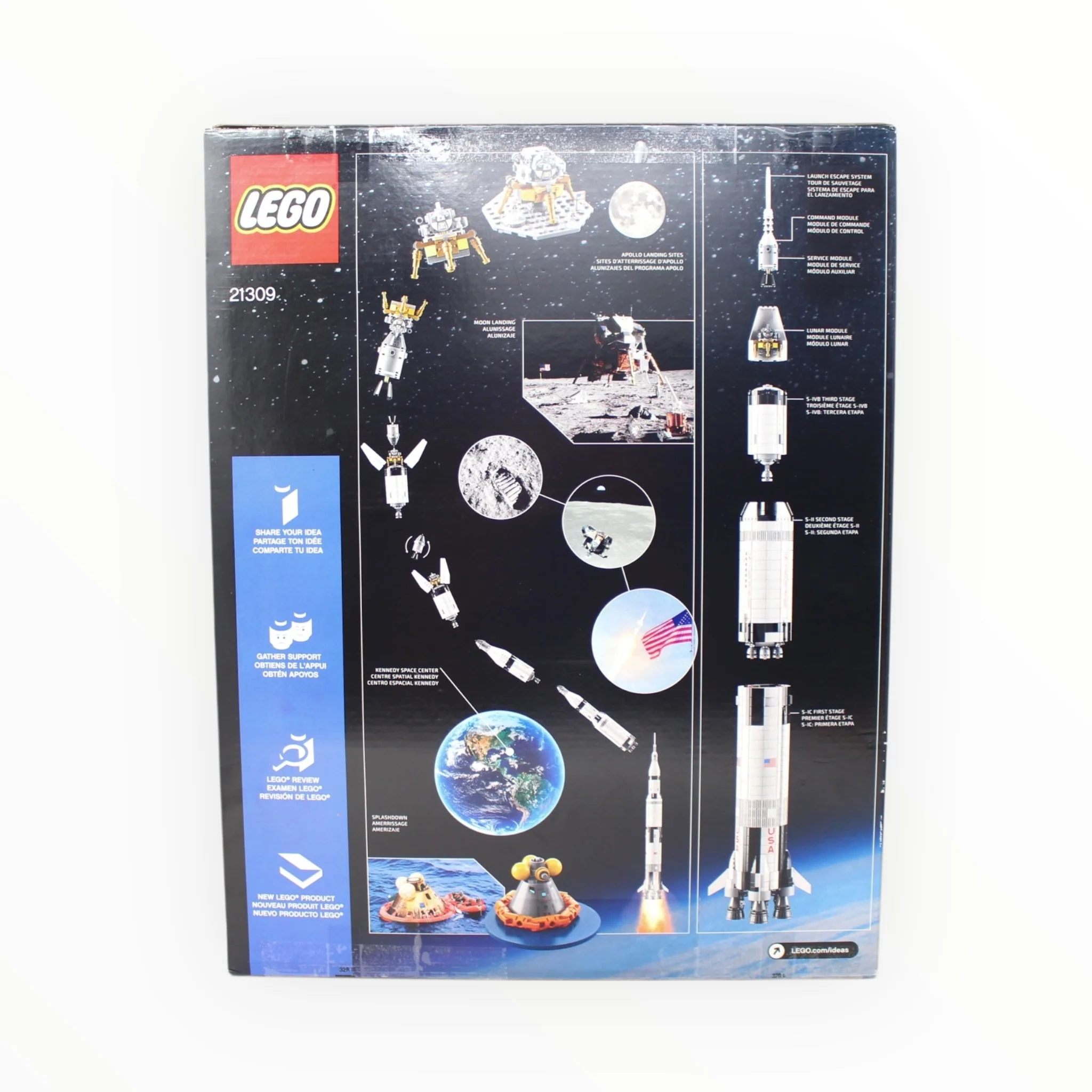 Certified Used Set 92176 LEGO Ideas NASA Apollo Saturn V (mismatched box, see description) - Image 2