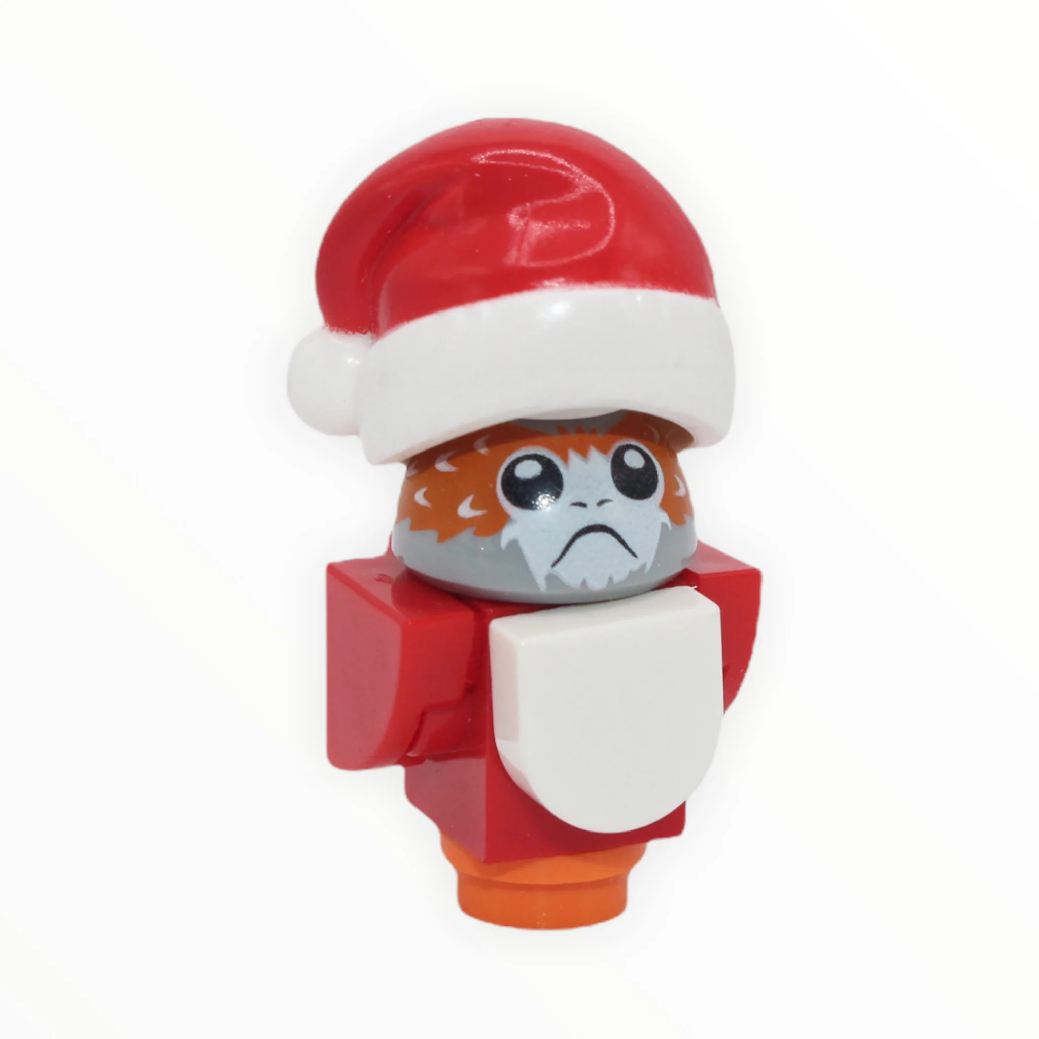 Santa Porg (red body, wings, tail, Santa hat)