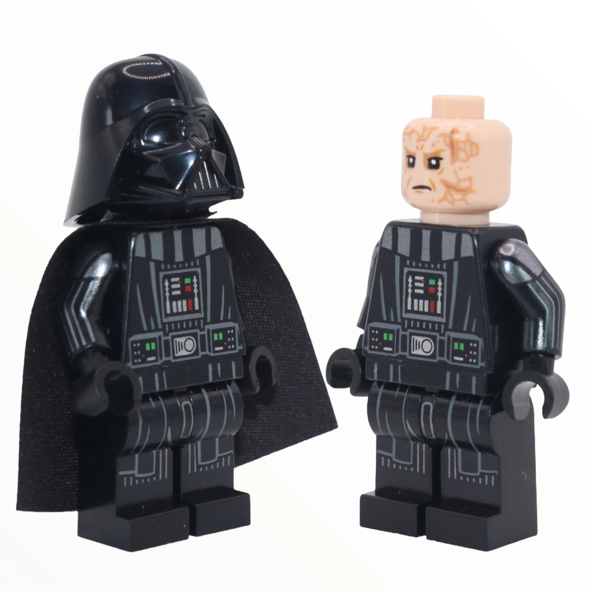 Darth Vader (type 2 helmet, printed arms, light nougat head with scowl, stiff cape, 2022)