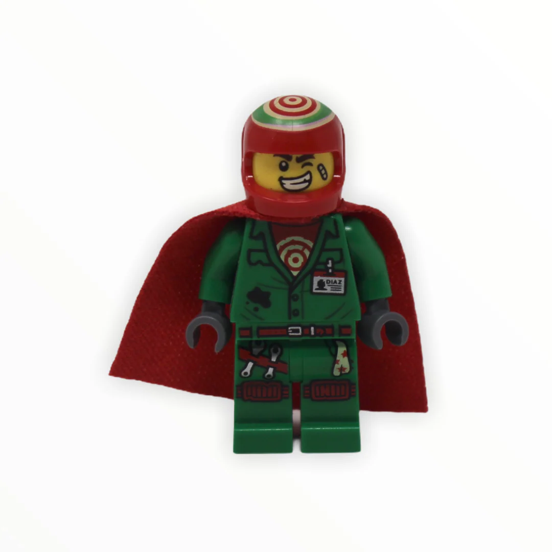 Douglas Elton/ El Fuego (coveralls, helmet, cape)