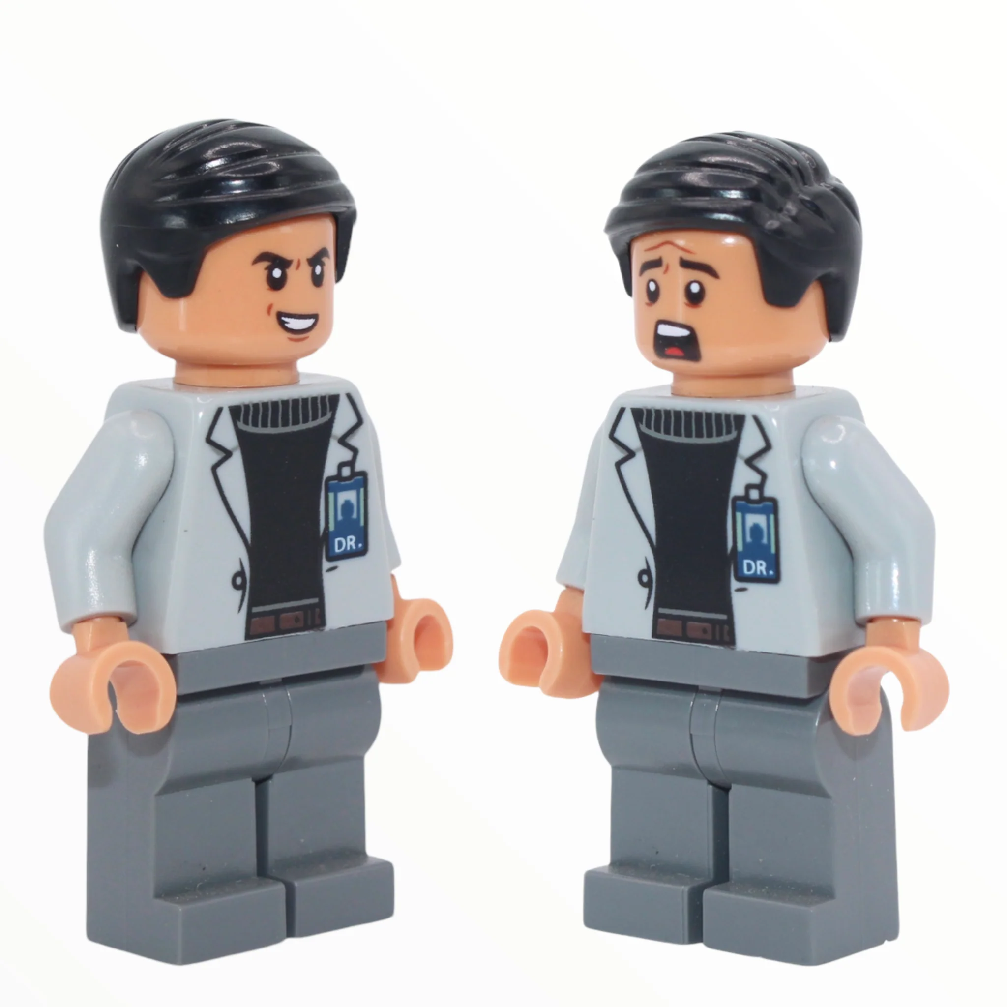 Dr. Henry Wu (evil smile / scared)