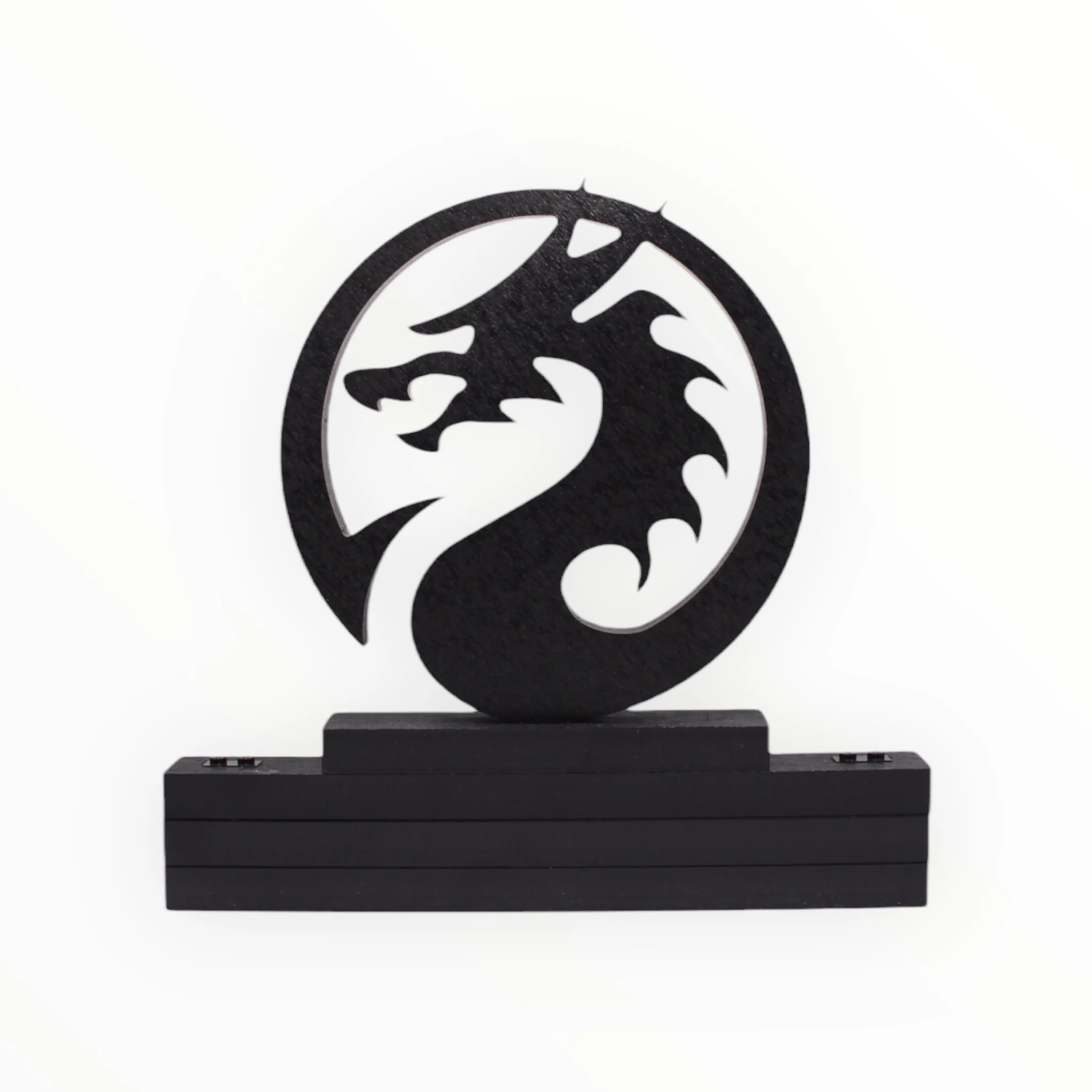 Dungeons & Dragons-themed Display Stand (black symbol, black studs) - Image 3