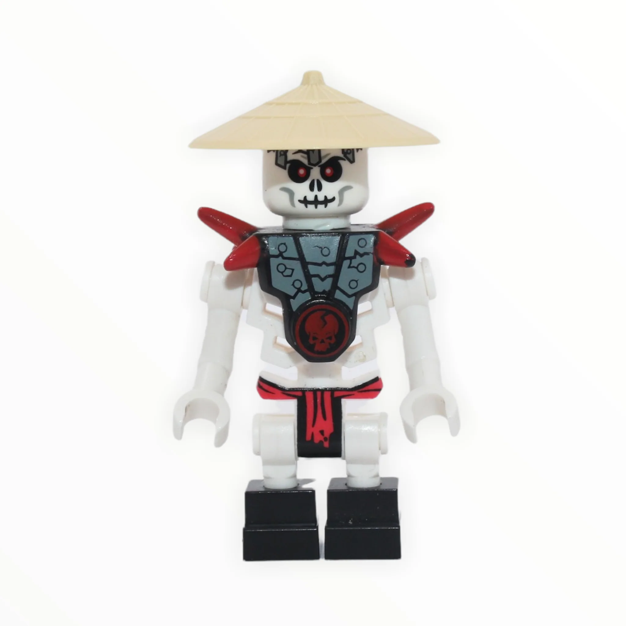 Frakjaw (armored, red spikes, conical hat)