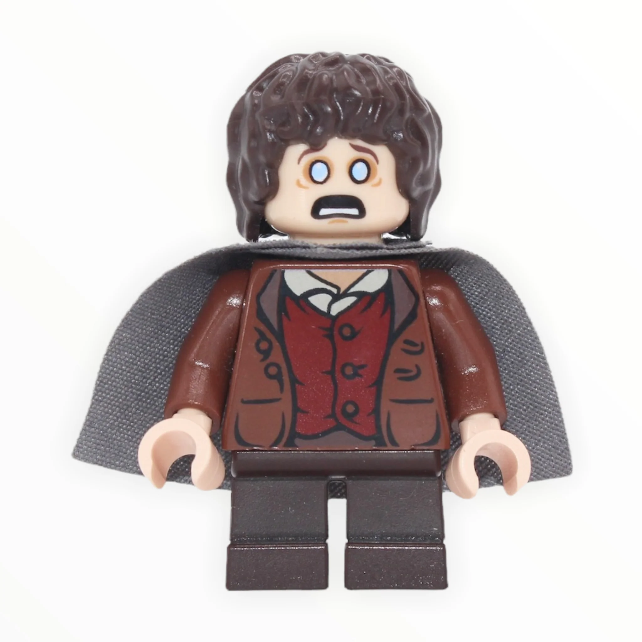 Frodo Baggins (reddish brown jacket, dark brown short legs, dark bluish gray cape, tired / poisoned) - Image 2