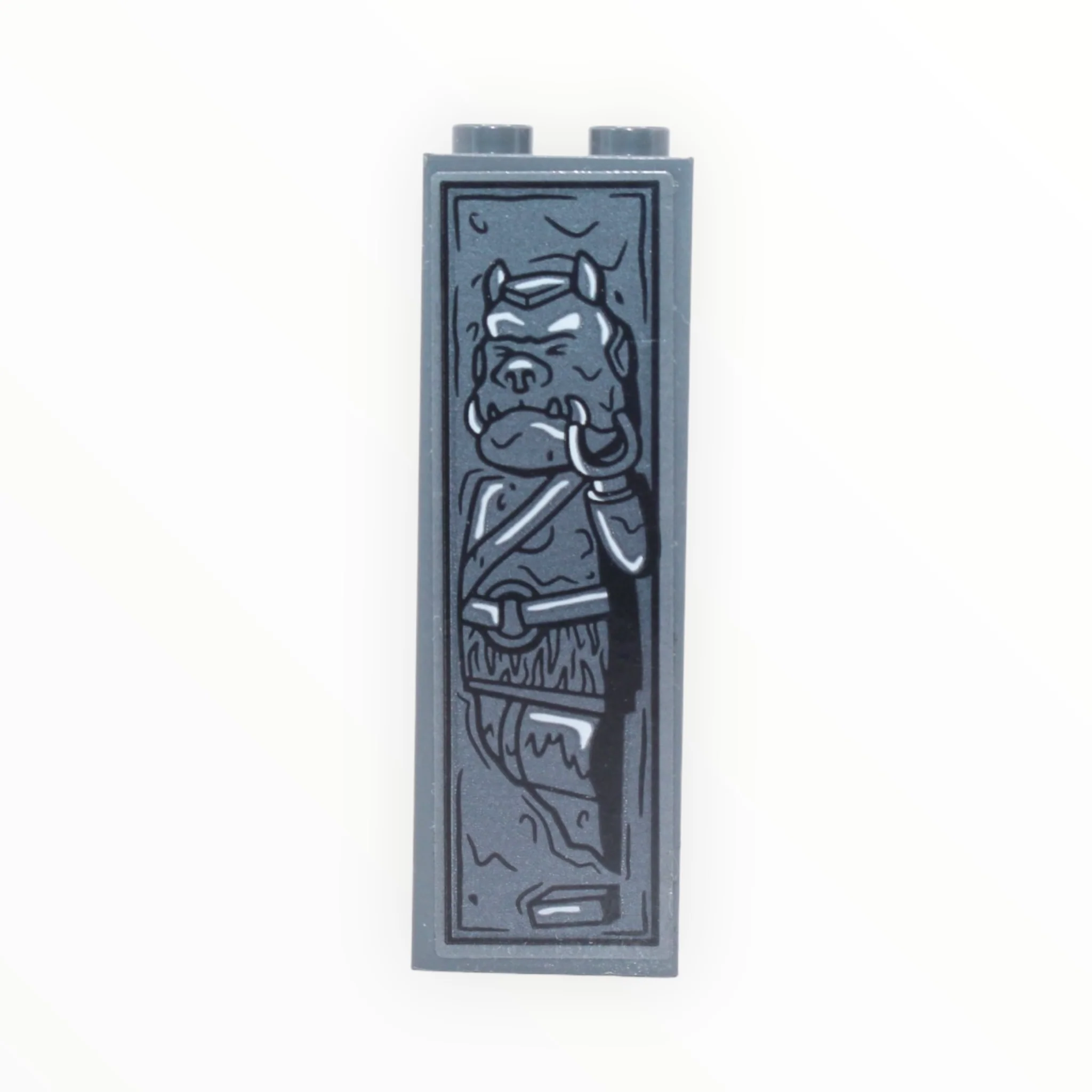 Gamorrean Guard in Carbonite (1x2x5 brick with sticker, 2021) - Image 2