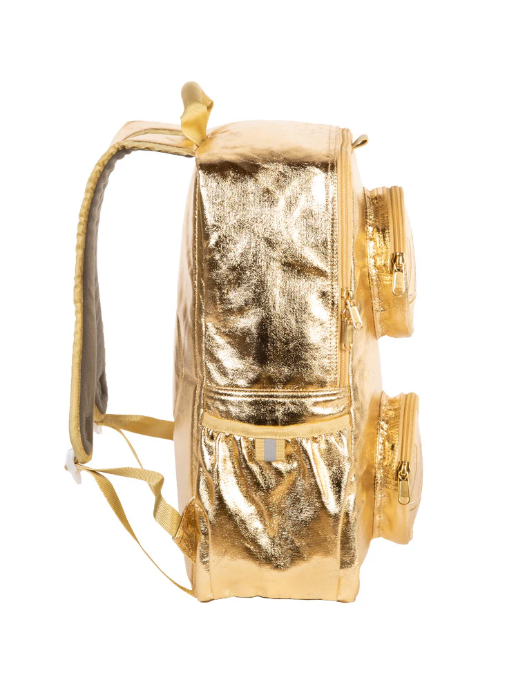 Gold LEGO Brick Backpack - Image 2