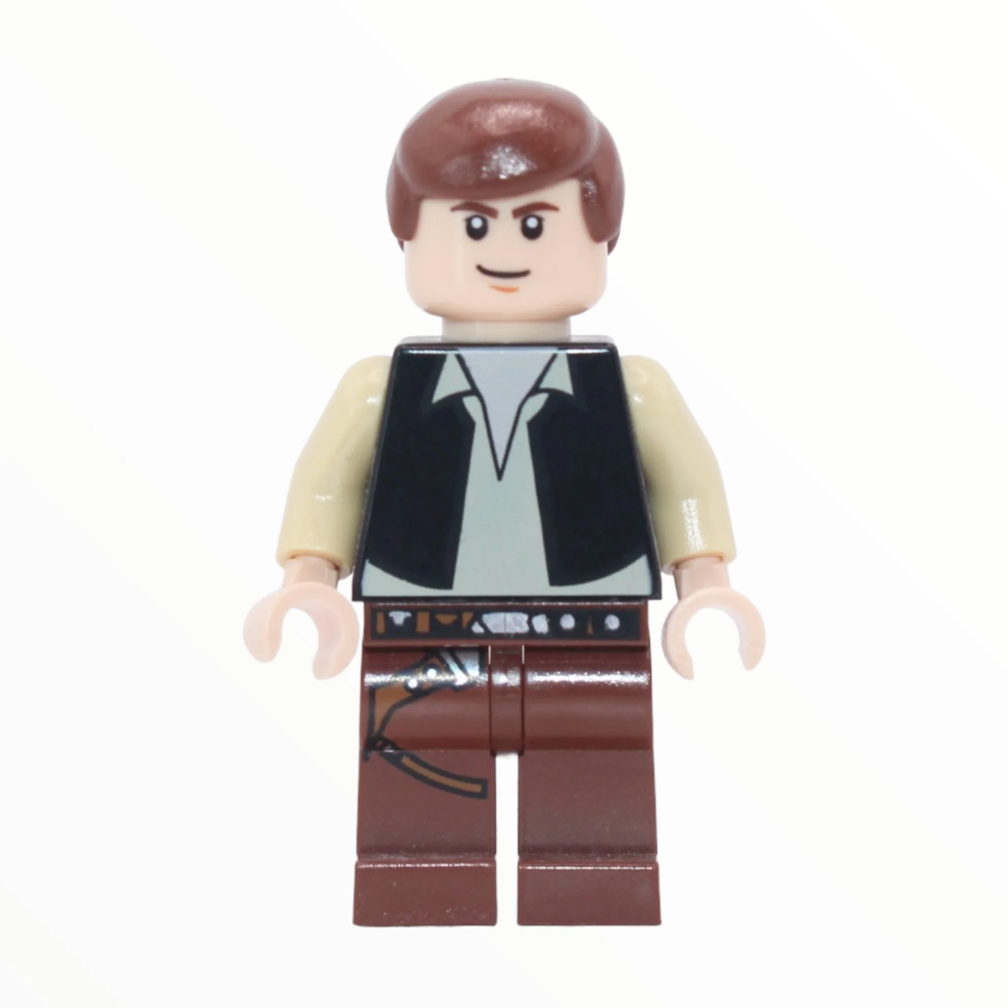 Han Solo (black vest, reddish brown legs, eyes with pupils, 2010)