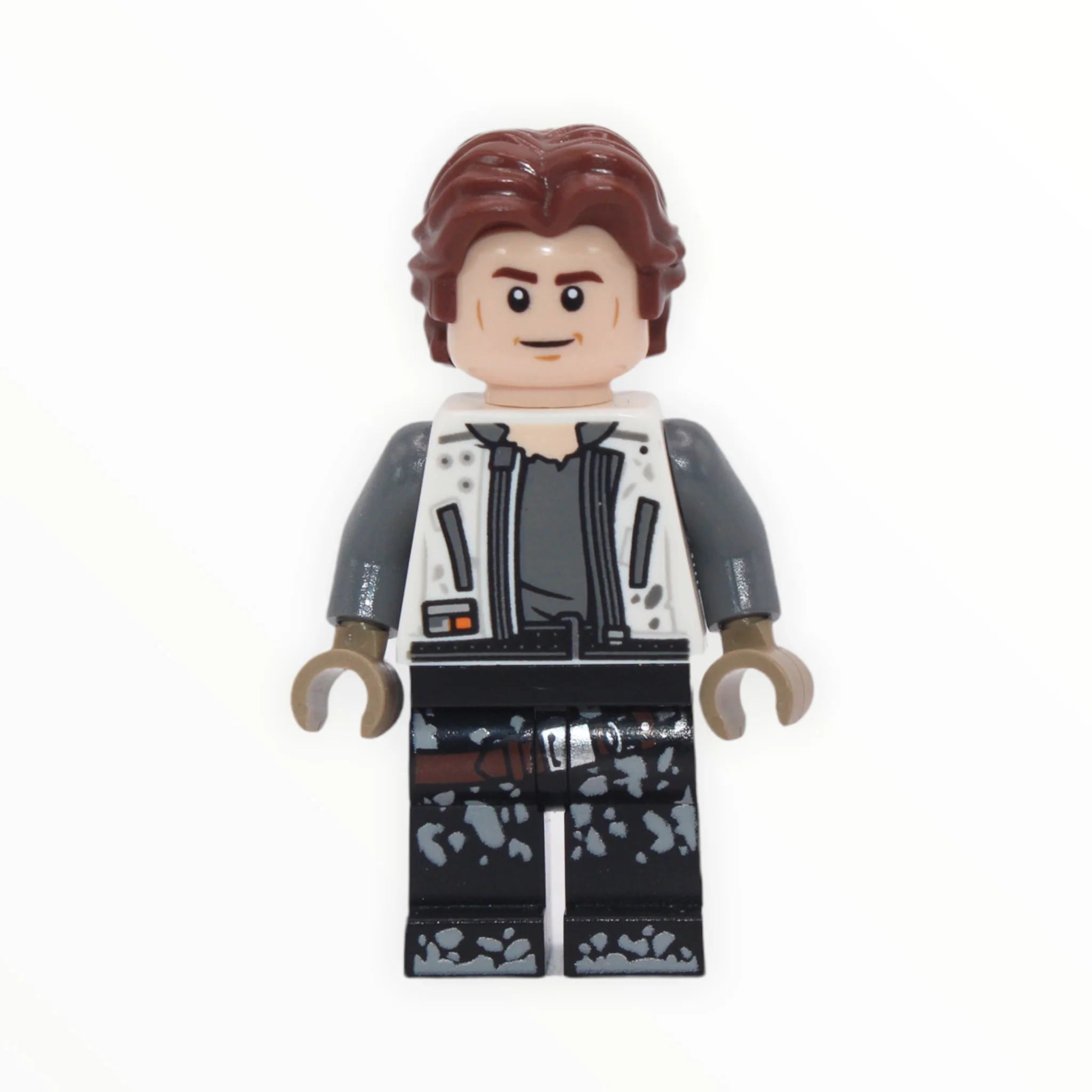 Han Solo (young, white jacket, black legs with dirt stains)