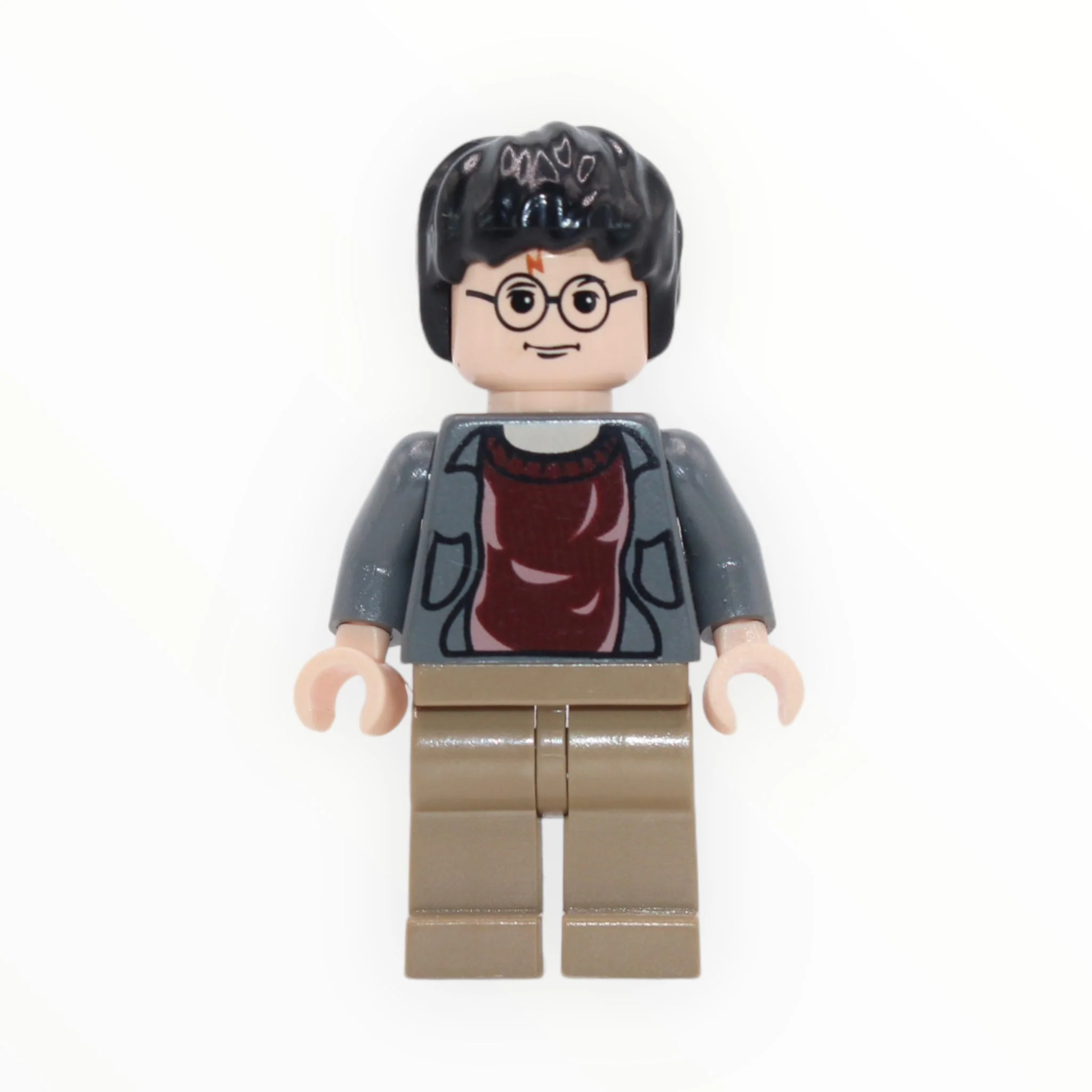 Harry Potter (dark bluish gray jacket, dark red shirt, dark tan legs, 2004) - Image 2