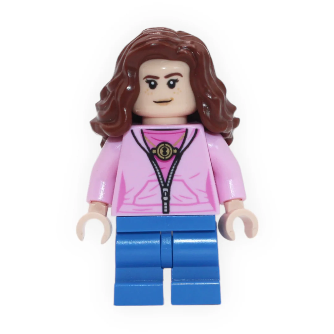 Hermione Granger (bright pink jacket, blue medium legs, Time Turner)