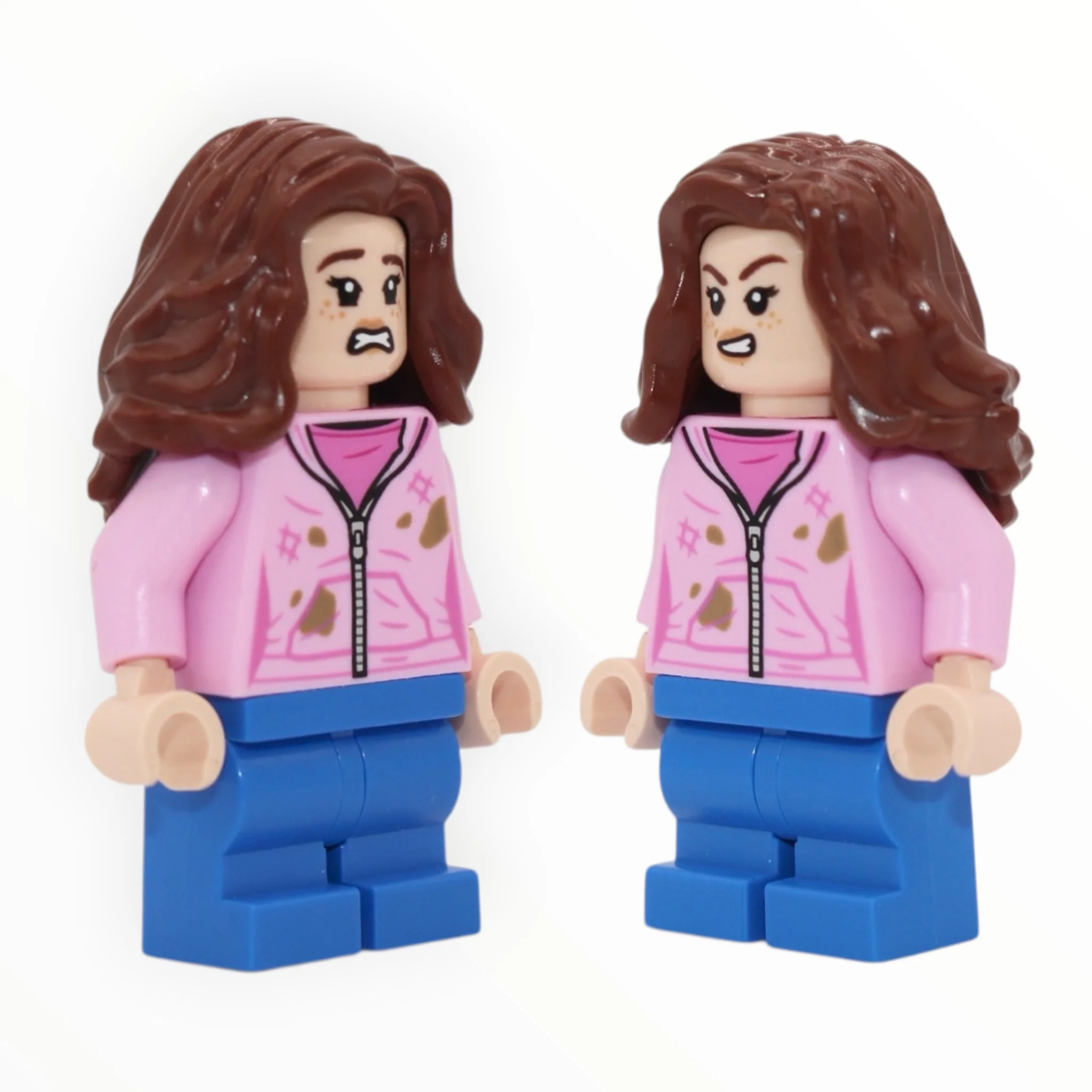 Hermione Granger (scared / angry, pink jacket, dirt stains, blue medium legs, 2022)