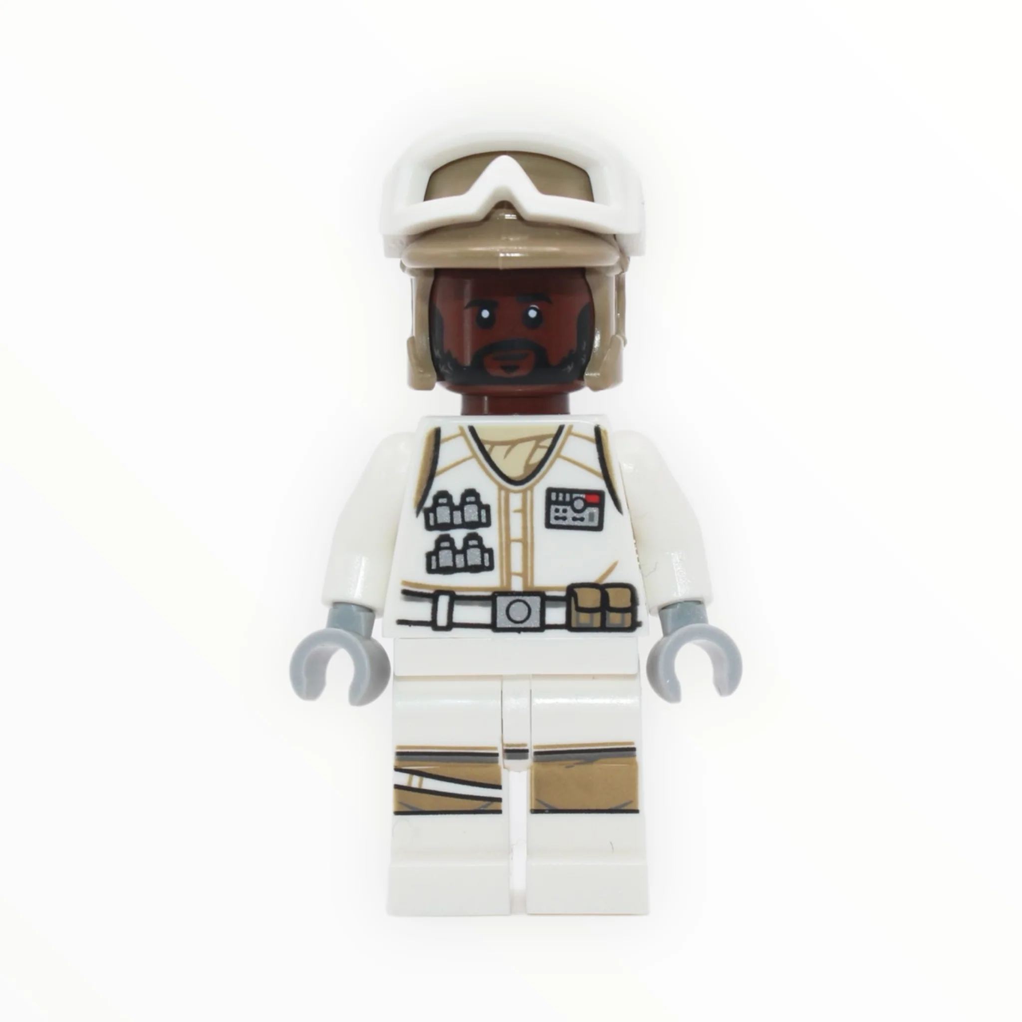 Hoth Rebel Trooper (reddish brown head, white uniform, dark tan helmet, 2022)