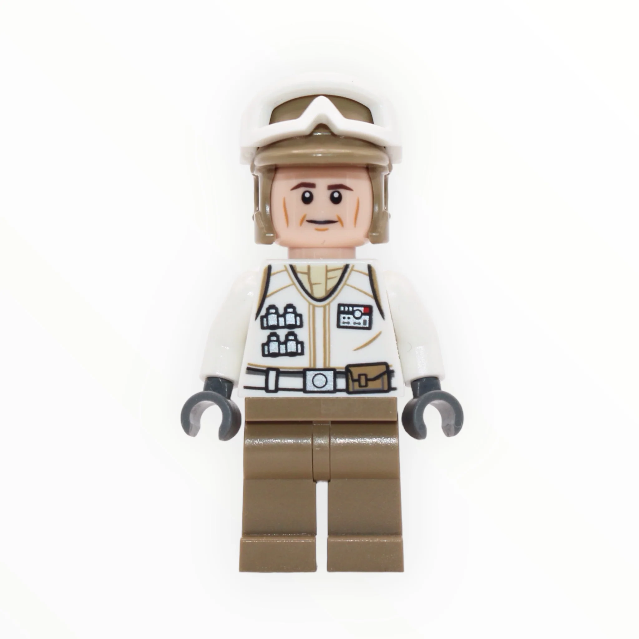 Hoth Rebel Trooper (white uniform, cheek lines, dark tan legs, 2019)