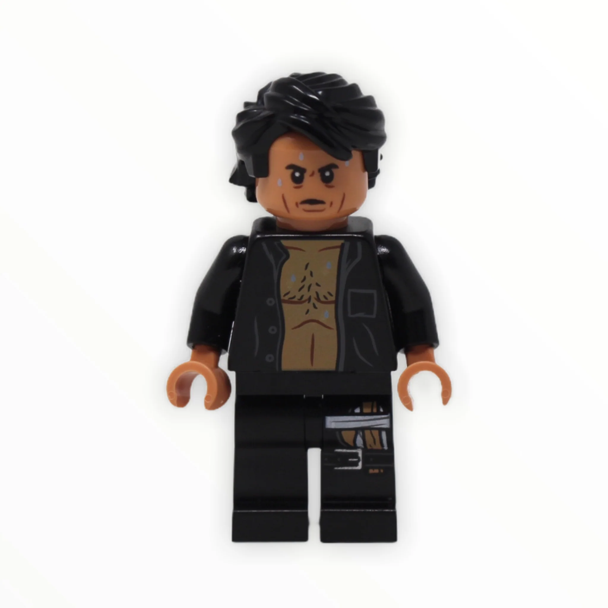 Dr. Ian Malcolm (open shirt, ripped pants leg)
