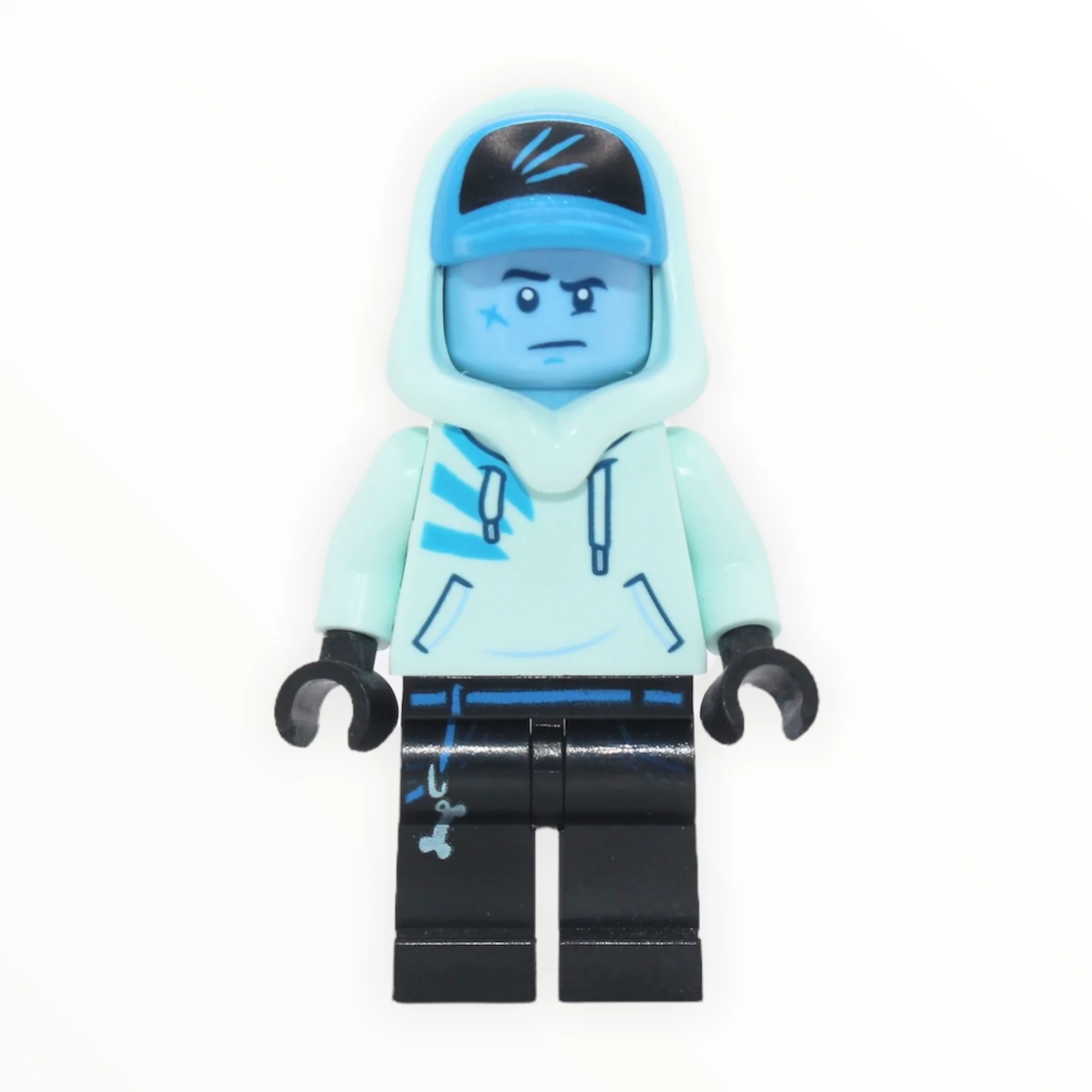 Jack Davids (light blue head, light aqua hoodie)