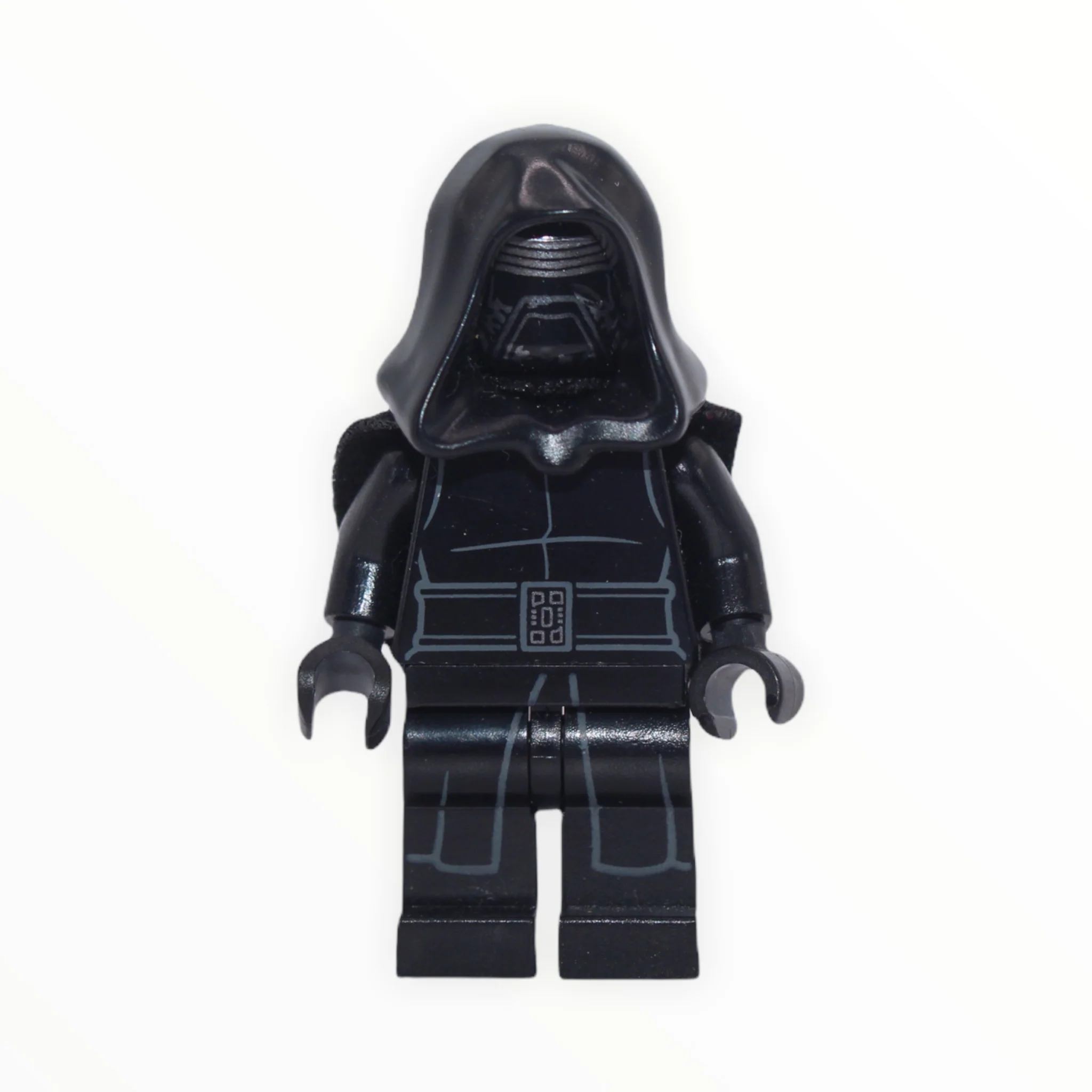 Kylo Ren (The Force Awakens, hood, head with mask print, tattered cape)