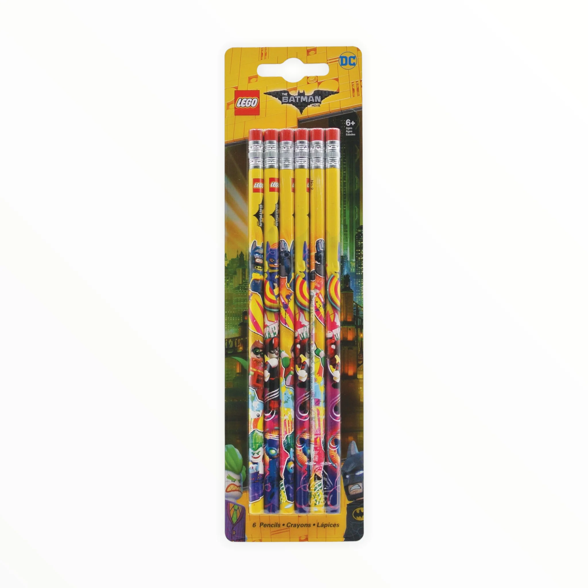 LEGO Graphite Pencils (6 pack) - LEGO Batman Movie / LEGO Ninjago Movie - Image 2