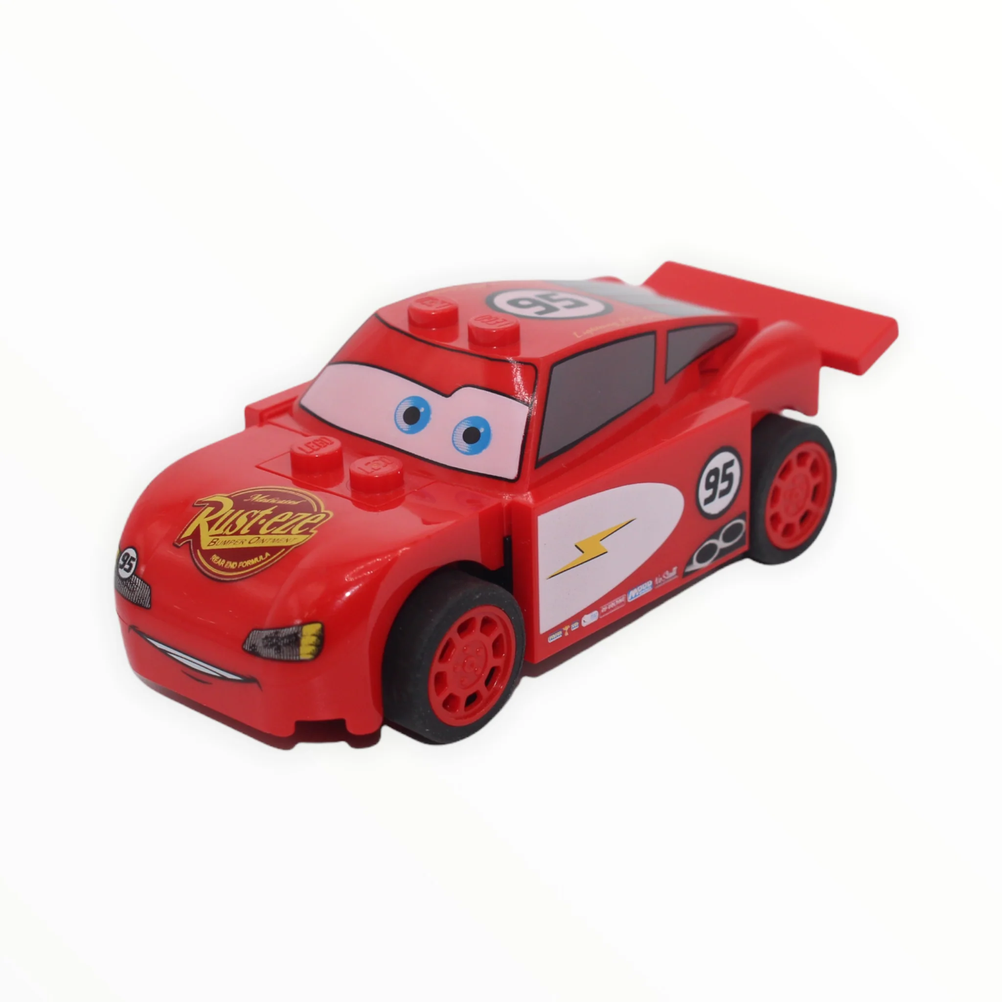Lightning McQueen (Rust-eze logo on hood, white on sides)