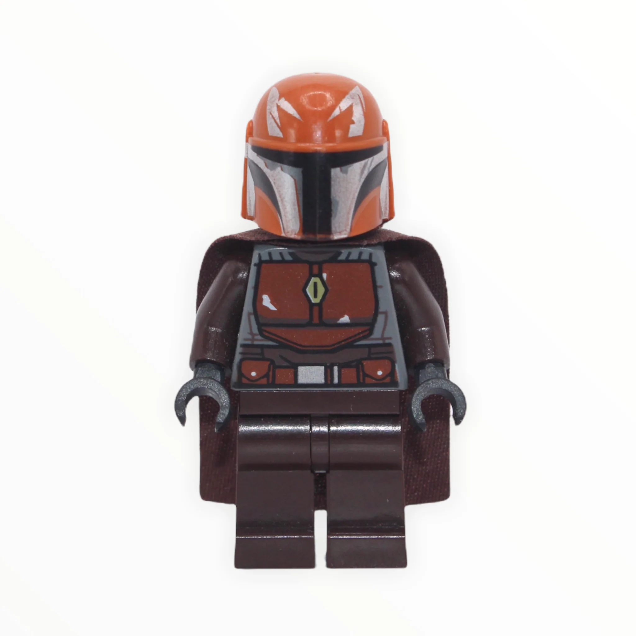 Mandalorian Tribe Warrior (dark orange helmet, dark brown cape)