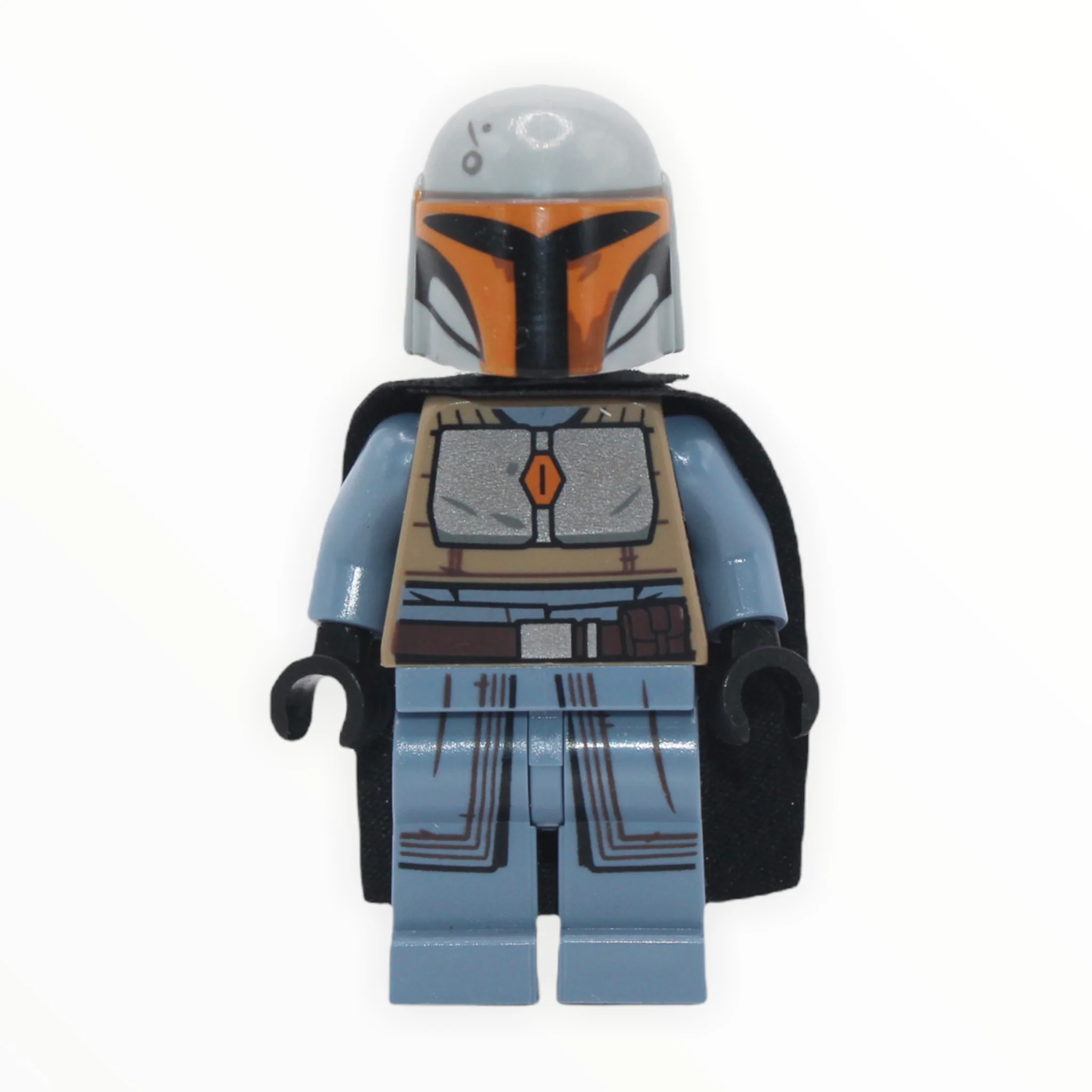 Mandalorian Tribe Warrior (female, light bluish gray helmet, black cape) - Image 2