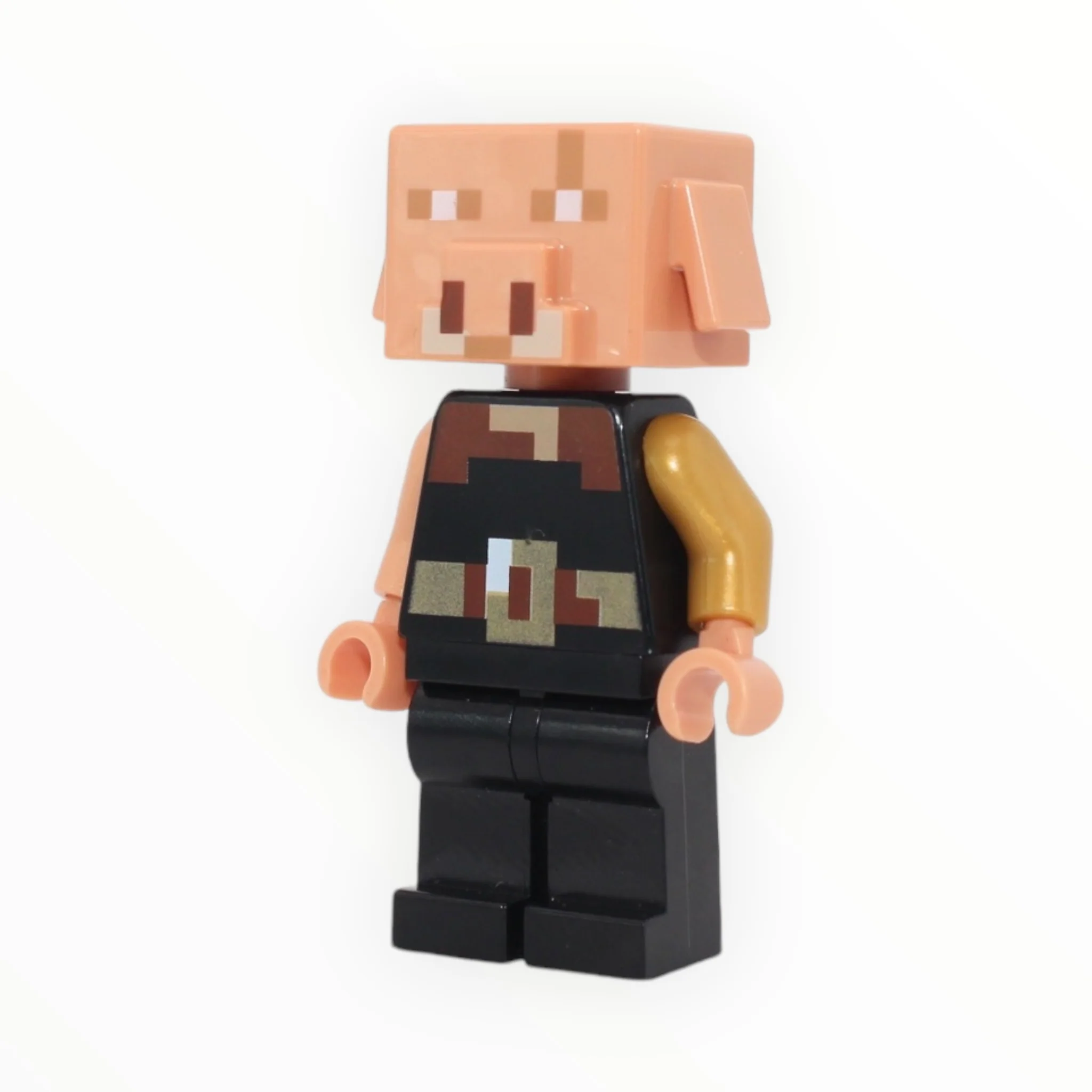 Minecraft Piglin Brute (black outfit, gold left arm)