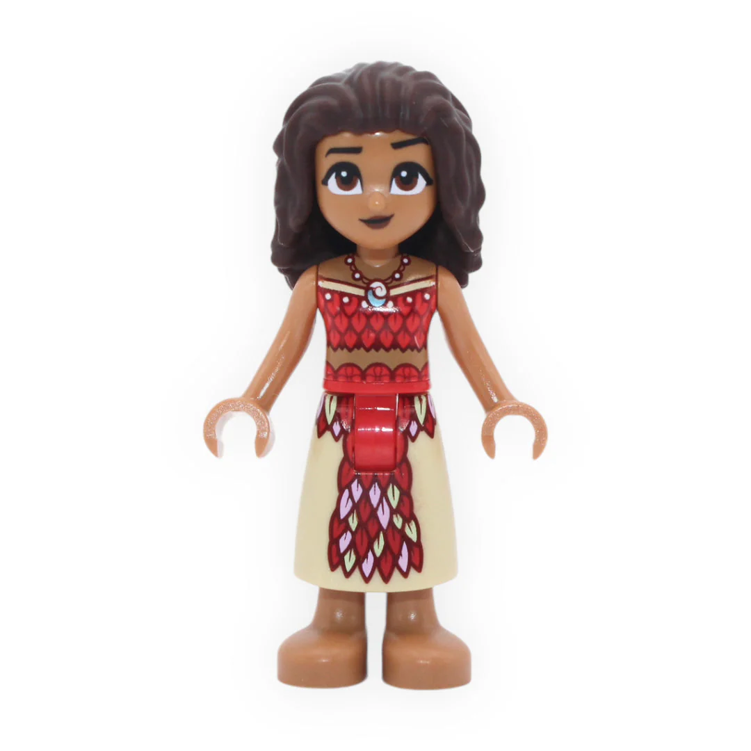 Moana (red top, long skirt with feathers) - Image 2