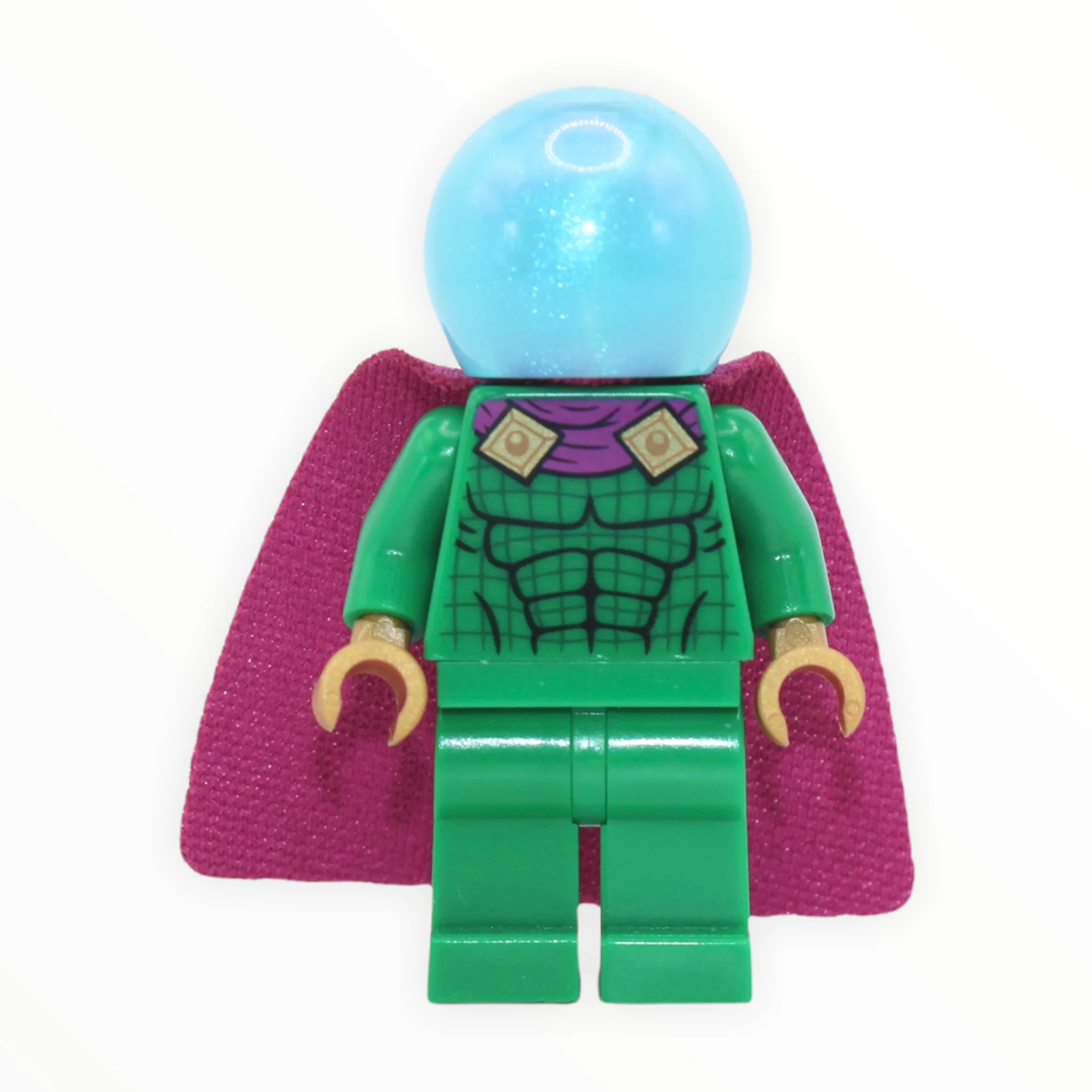 Mysterio (satin trans-light blue helmet, one-hole cape, 2021