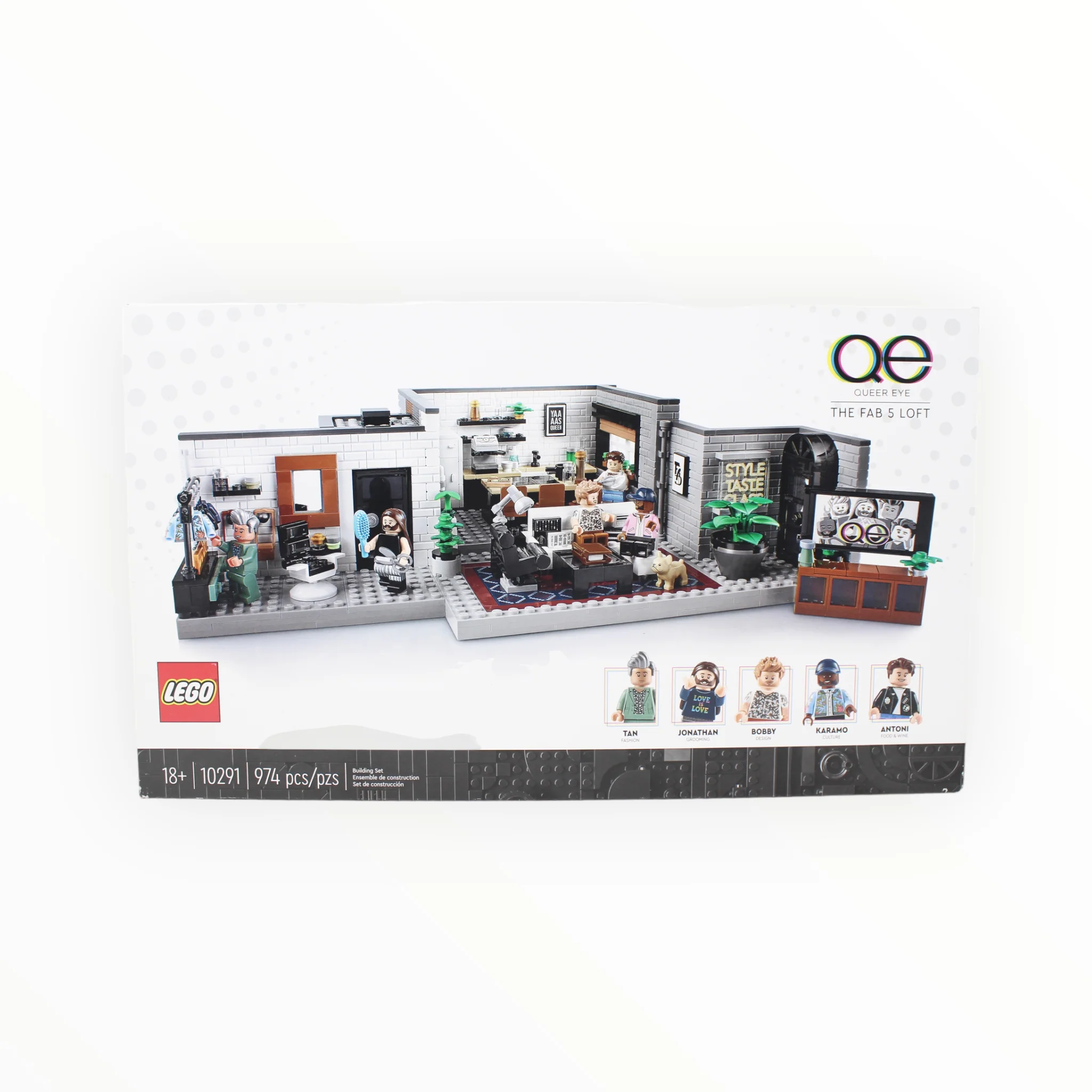 Retired Set 10291 Queer Eye - The Fab 5 Loft