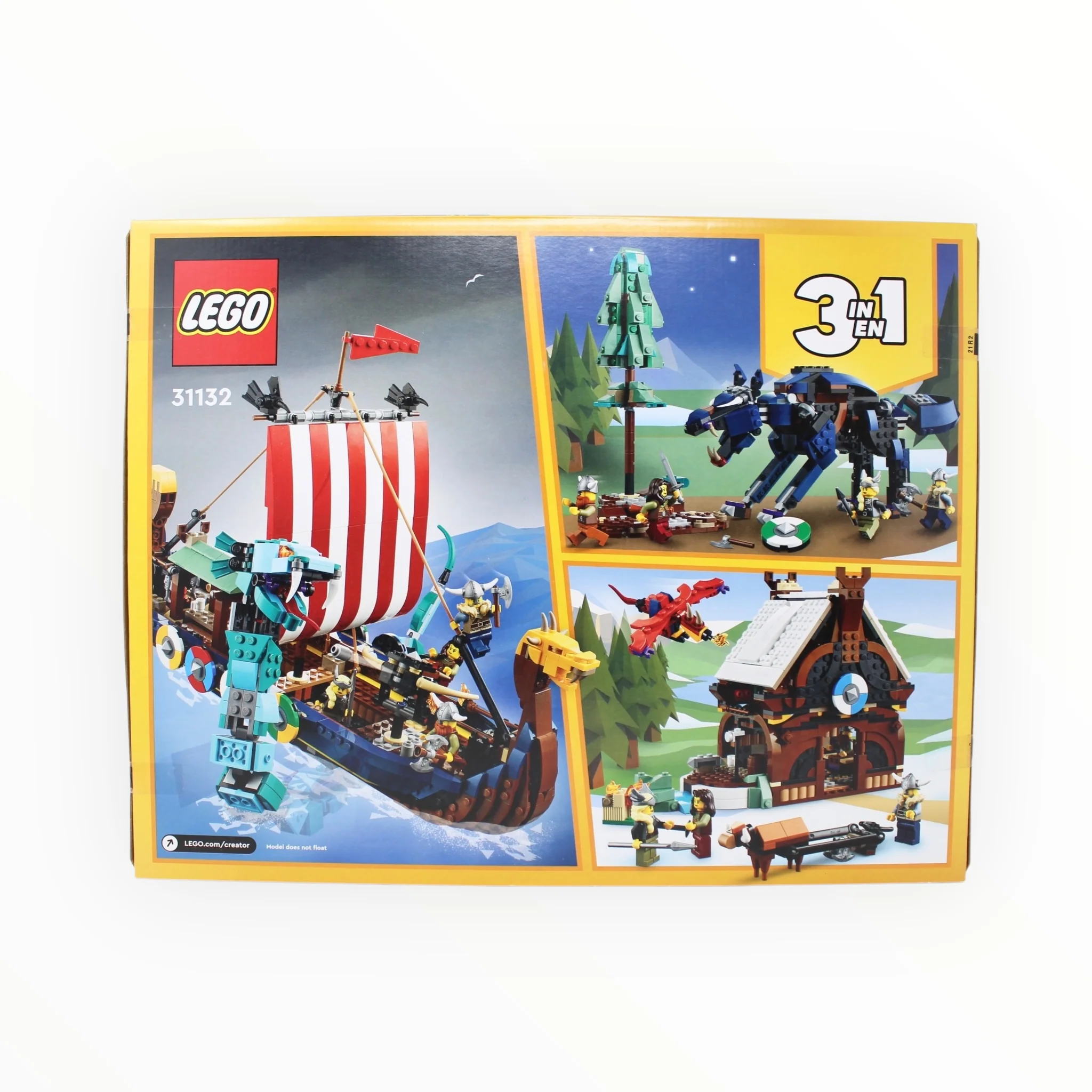 Retired Set 31132 Creator Viking Ship and the Midgard Serpent - Image 2