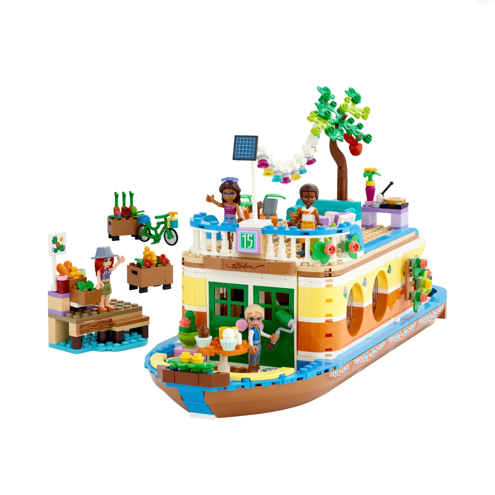 Retired Set 41702 Friends Canal Houseboat - Image 3