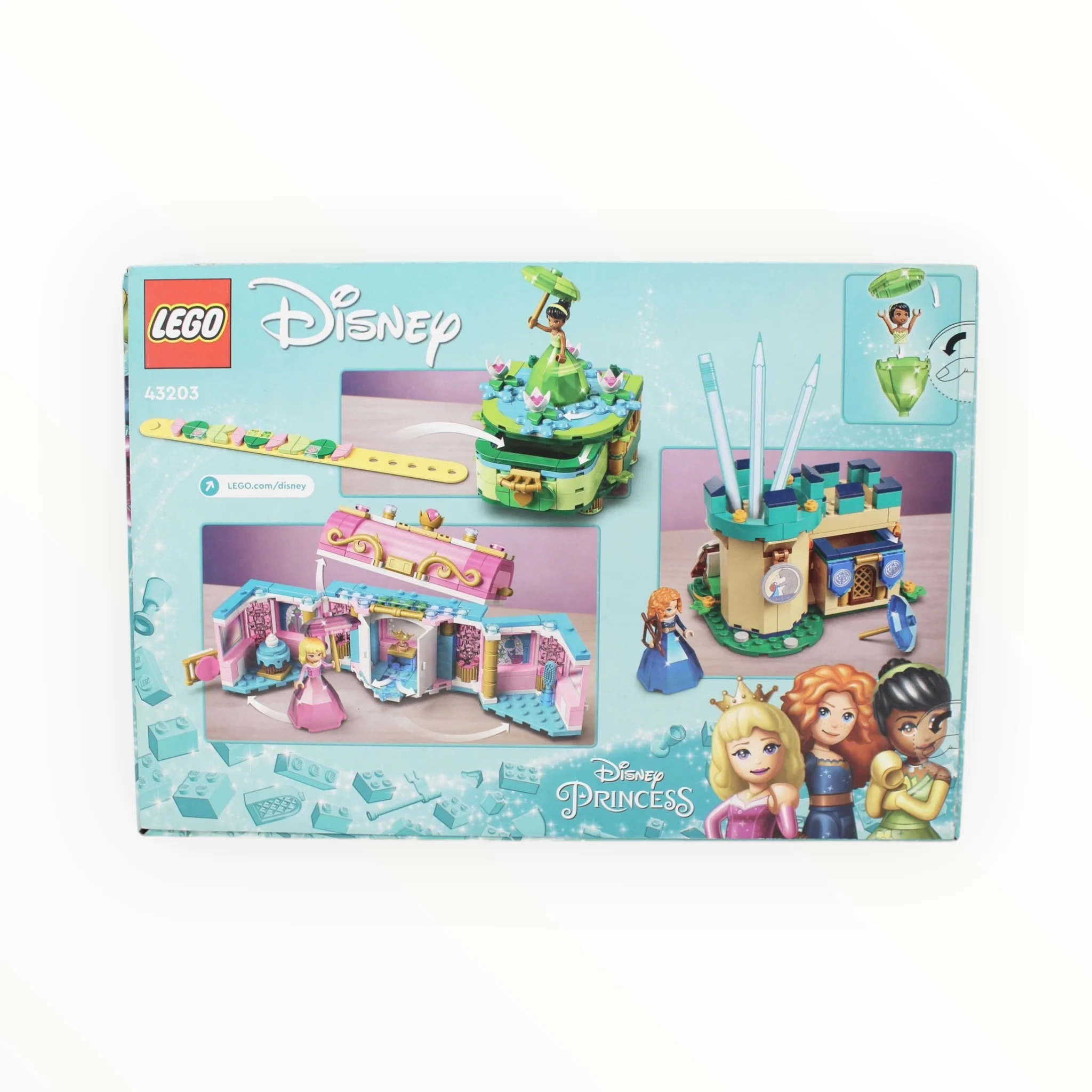 Retired Set 43203 Disney Princess Aurora, Merida, and Tiana’s Enchanted Creations - Image 2
