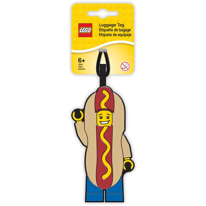 5005582 LEGO Hot Dog Guy Luggage Tag